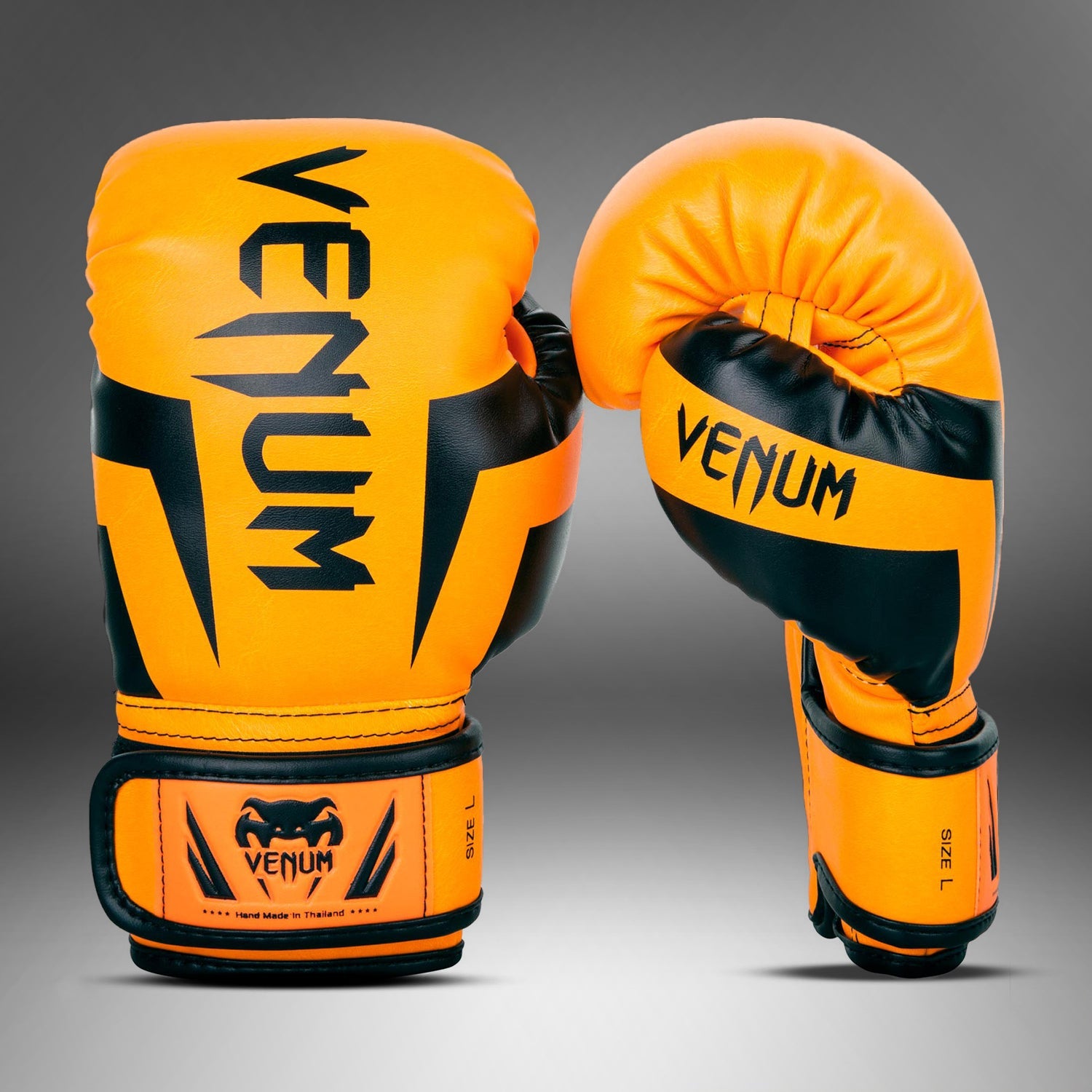 Gants de boxe enfant Venum Elite – Orange Fluo