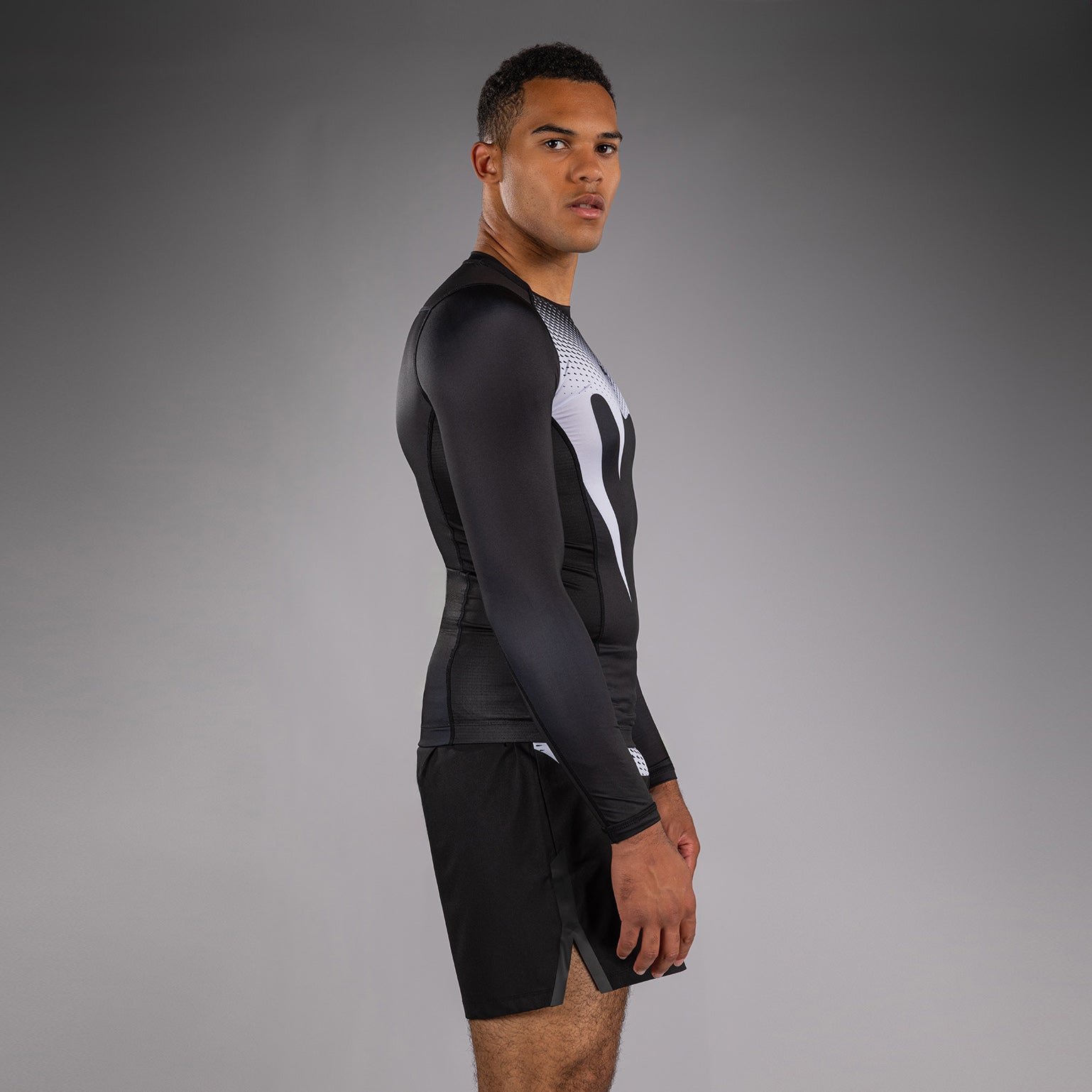 Rashguard Venum No Gi - Noir/Blanc