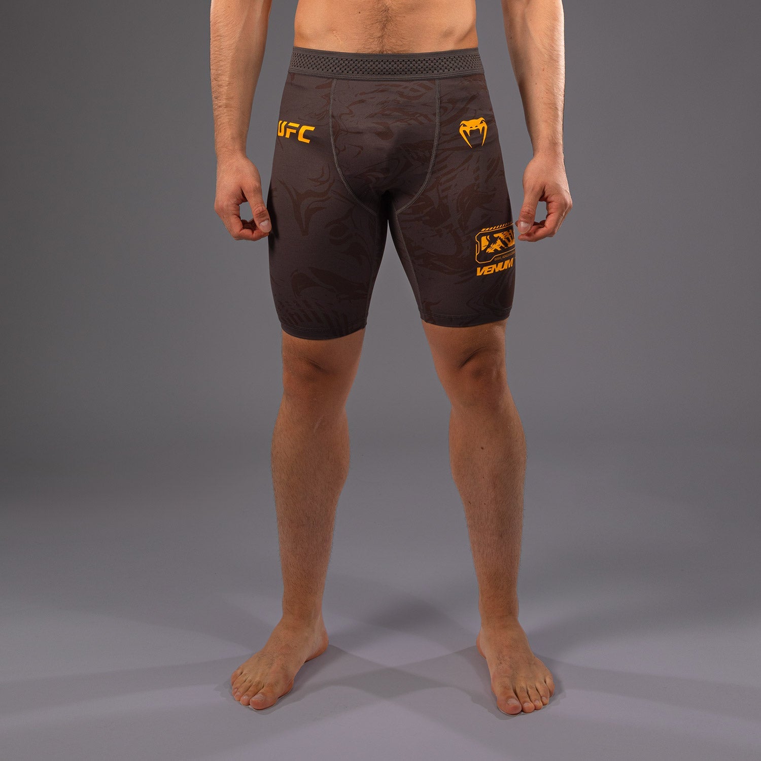 Short de compression pour Hommes UFC Fusion by Venum Fight Week - Marron Terrestre