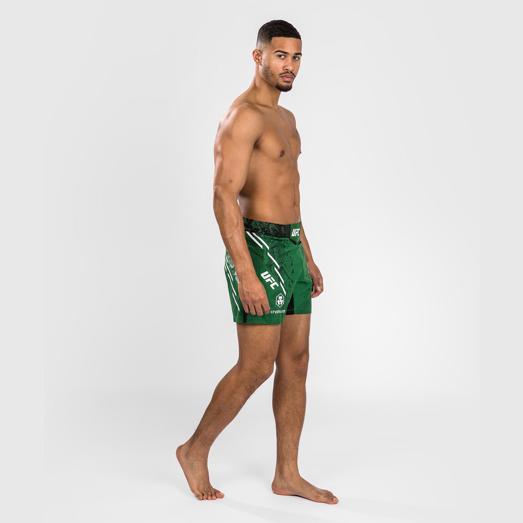 Short de combat personnalisé Coupe courte pour Hommes UFC Adrenaline by Venum Authentic Fight Night – Vert