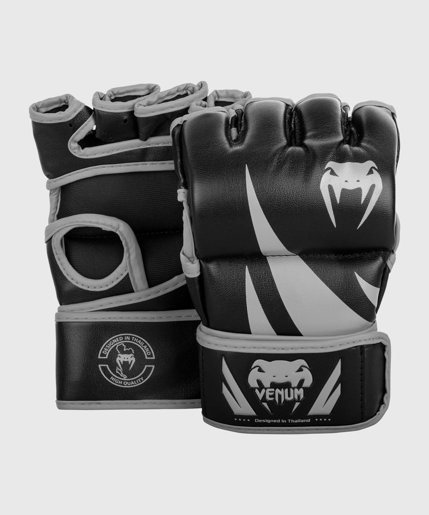 Gants de MMA Venum Challenger - Sans pouce - Noir/Gris