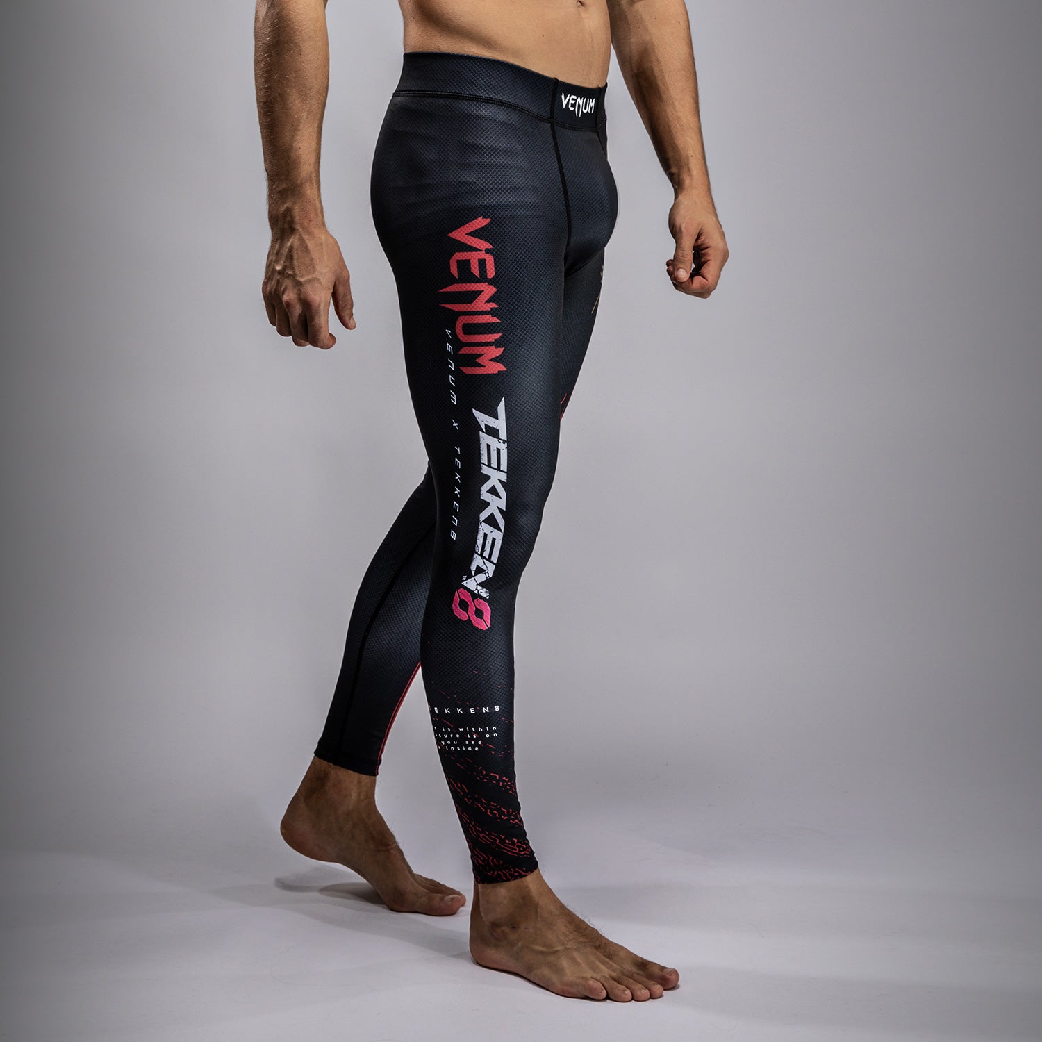 Pantalon de compression Venum x TEKKEN 8 - Marshall Law - Noir/Rouge/Or