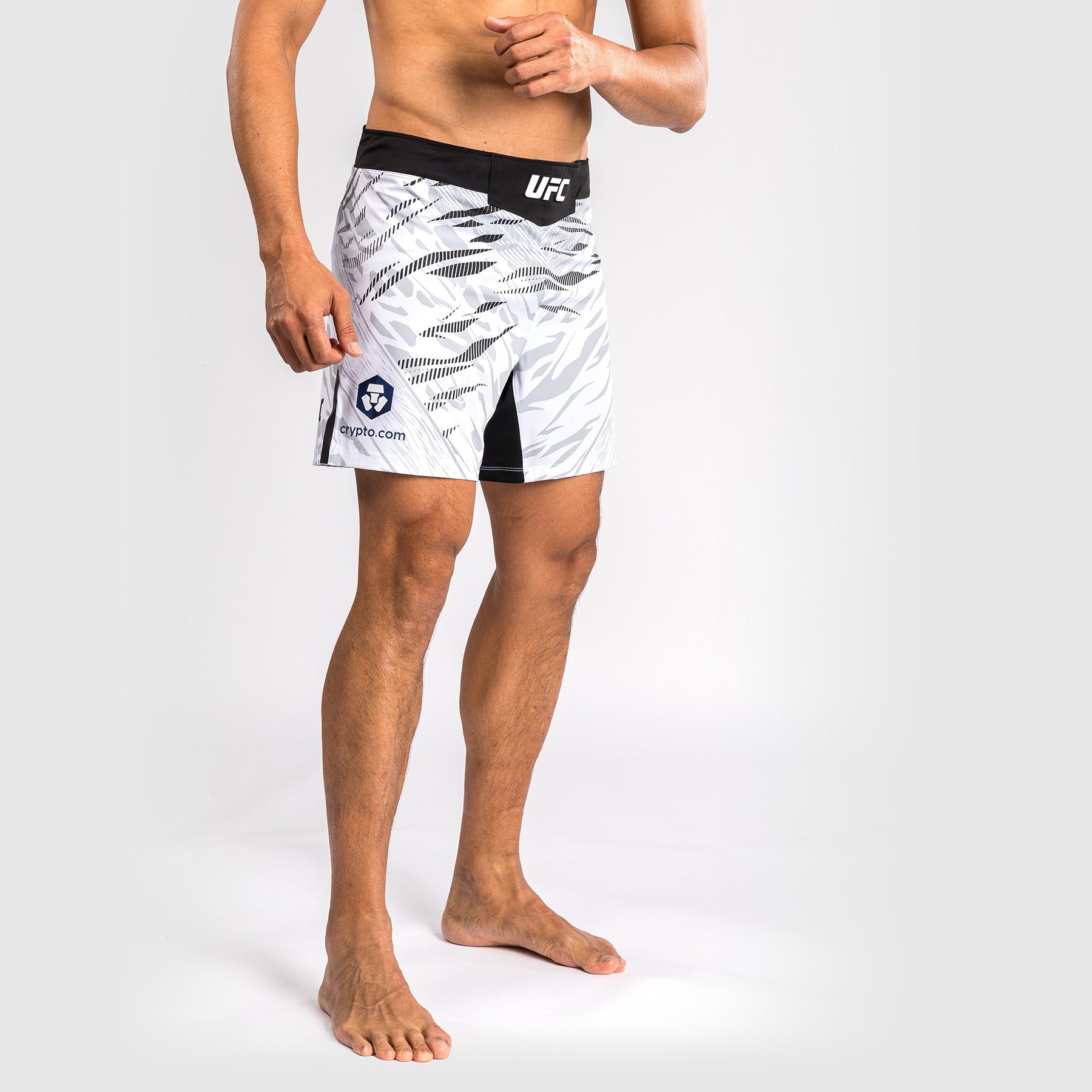 Shorts de Combat pour Hommes UFC Fusion by Venum Authentic Fight Night - Coupe Courte - Blanc