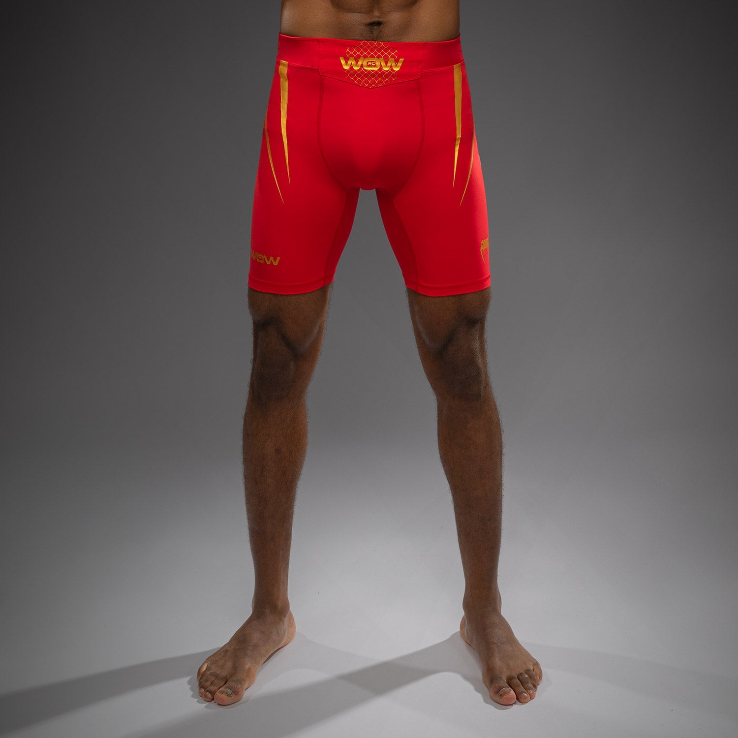 Short de Compression Venum x WOW FC - Rouge/Or