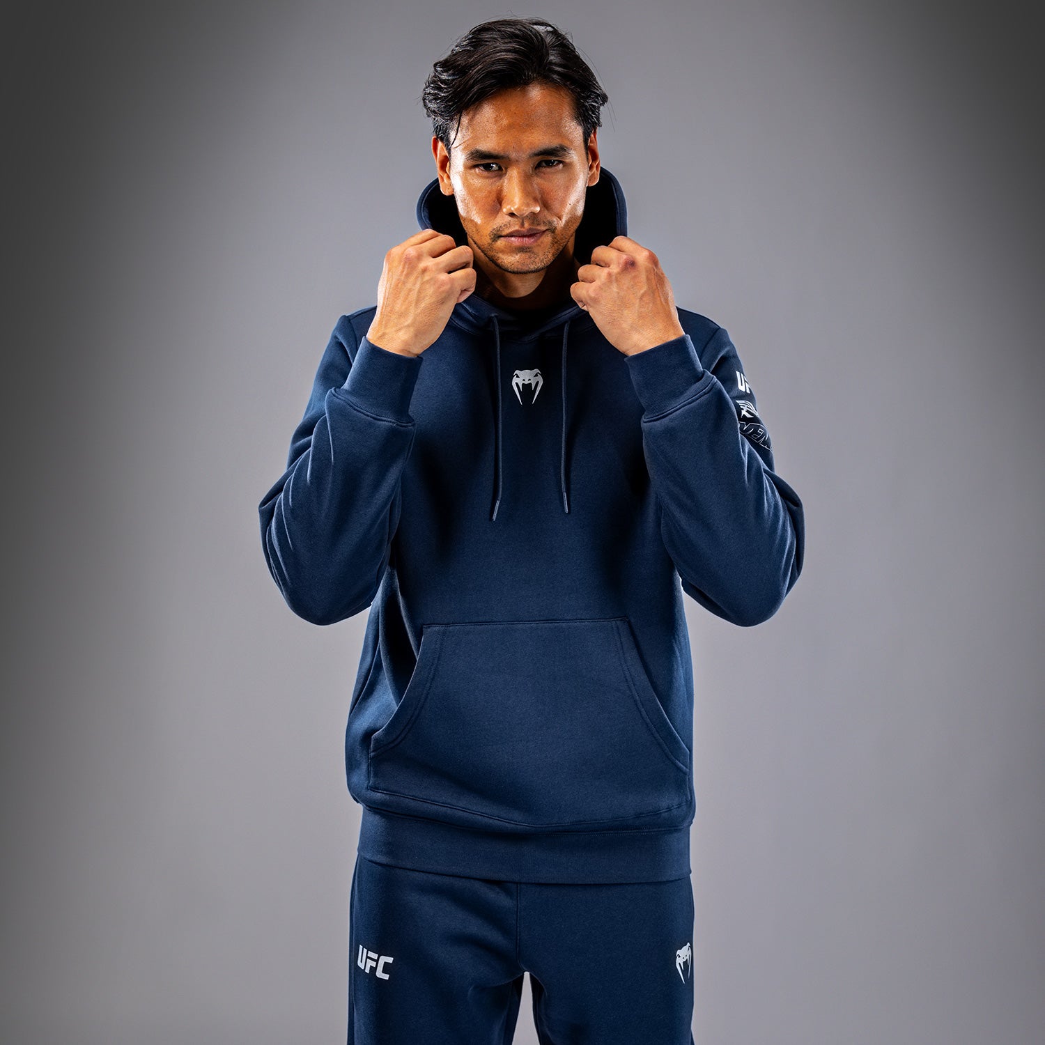 Sweatshirt à Capuche pour Hommes UFC Fusion by Venum Fight Week - Bleu Océanique