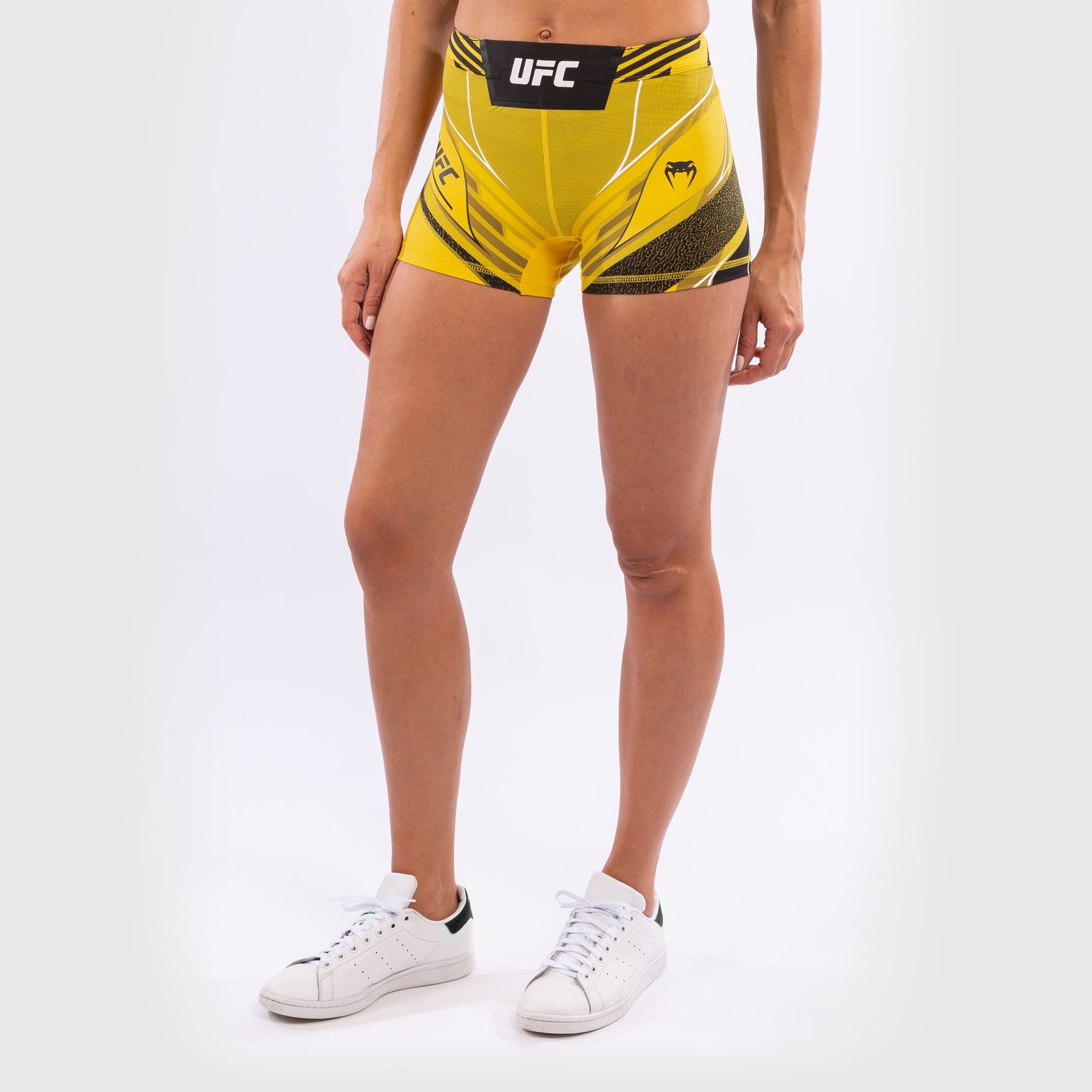 Short de compression pour Femmes UFC Venum Authentic Fight Night - Coupe Courte - Jaune