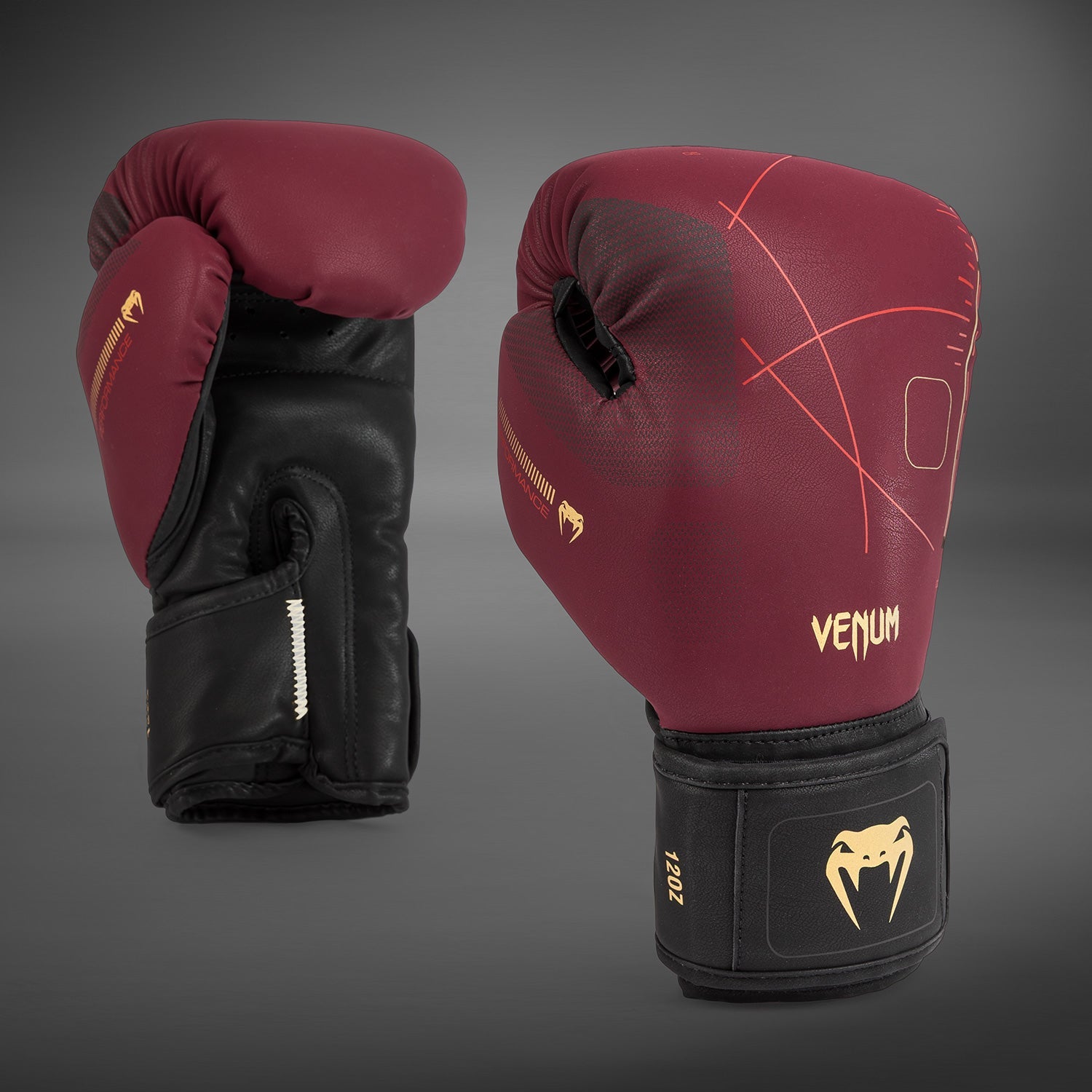 Gants de Boxe Venum Tactical XT- Noir/Bordeaux/Or