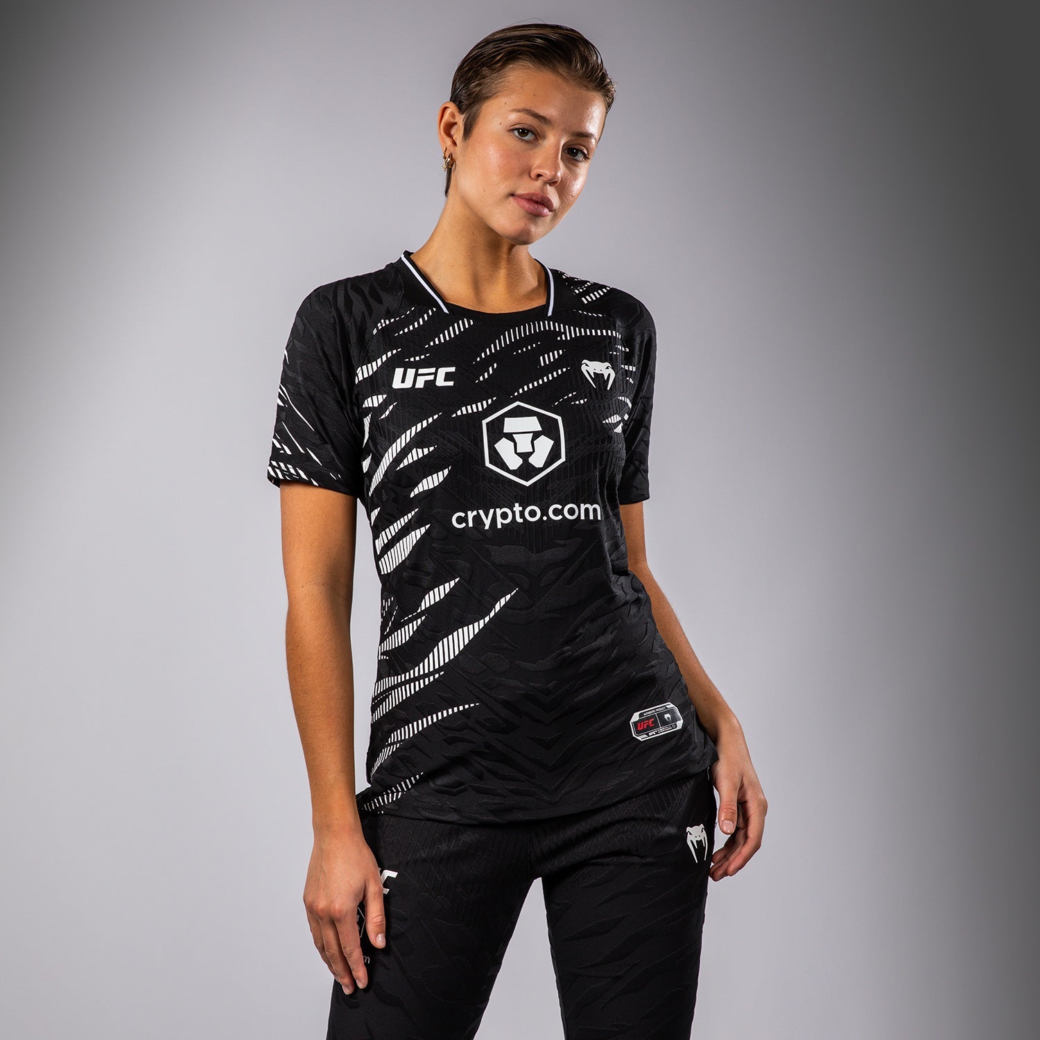 T-shirt Dry-Tech pour Femmes UFC Fusion by Venum Authentic Fight Night - Noir