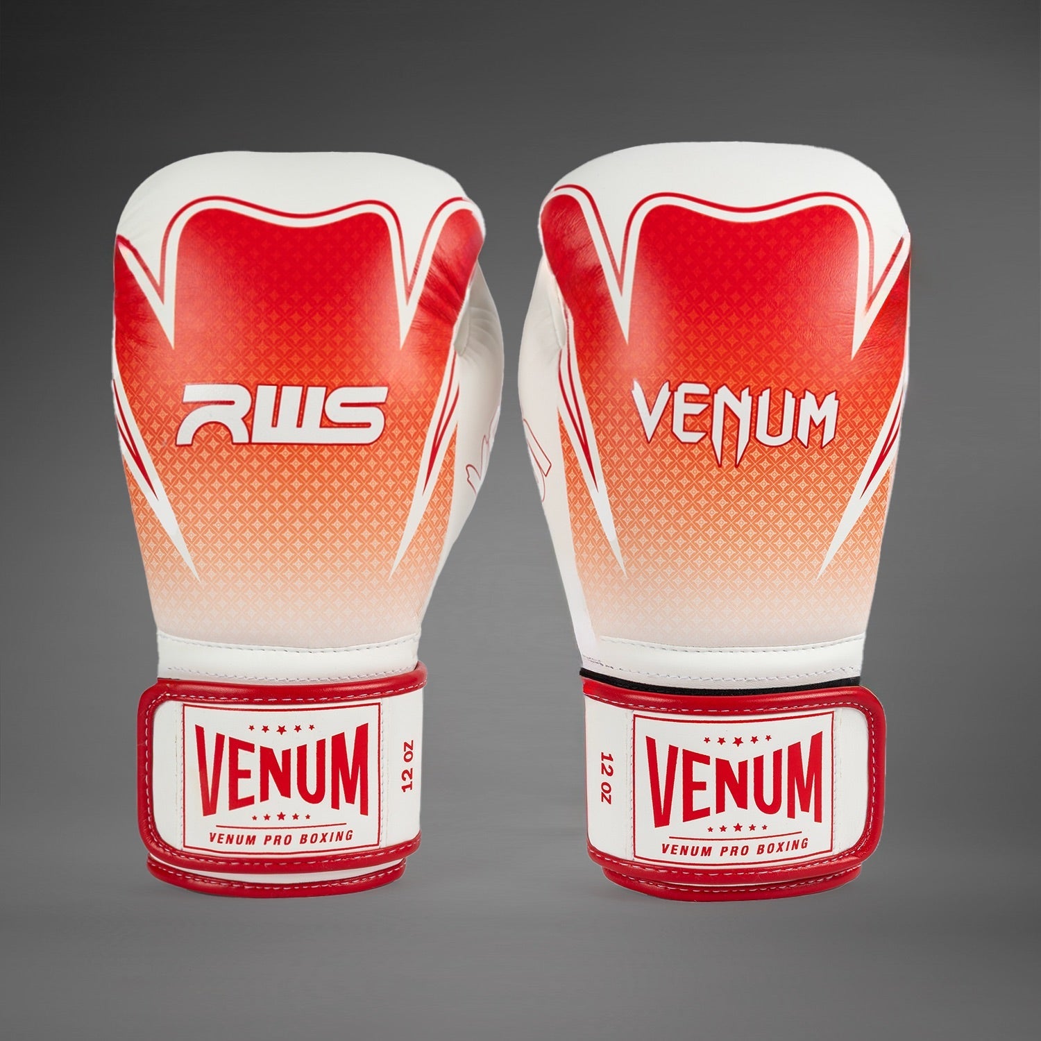 Gants de Boxe Venum x RWS 2.0 – Blanc/Rouge