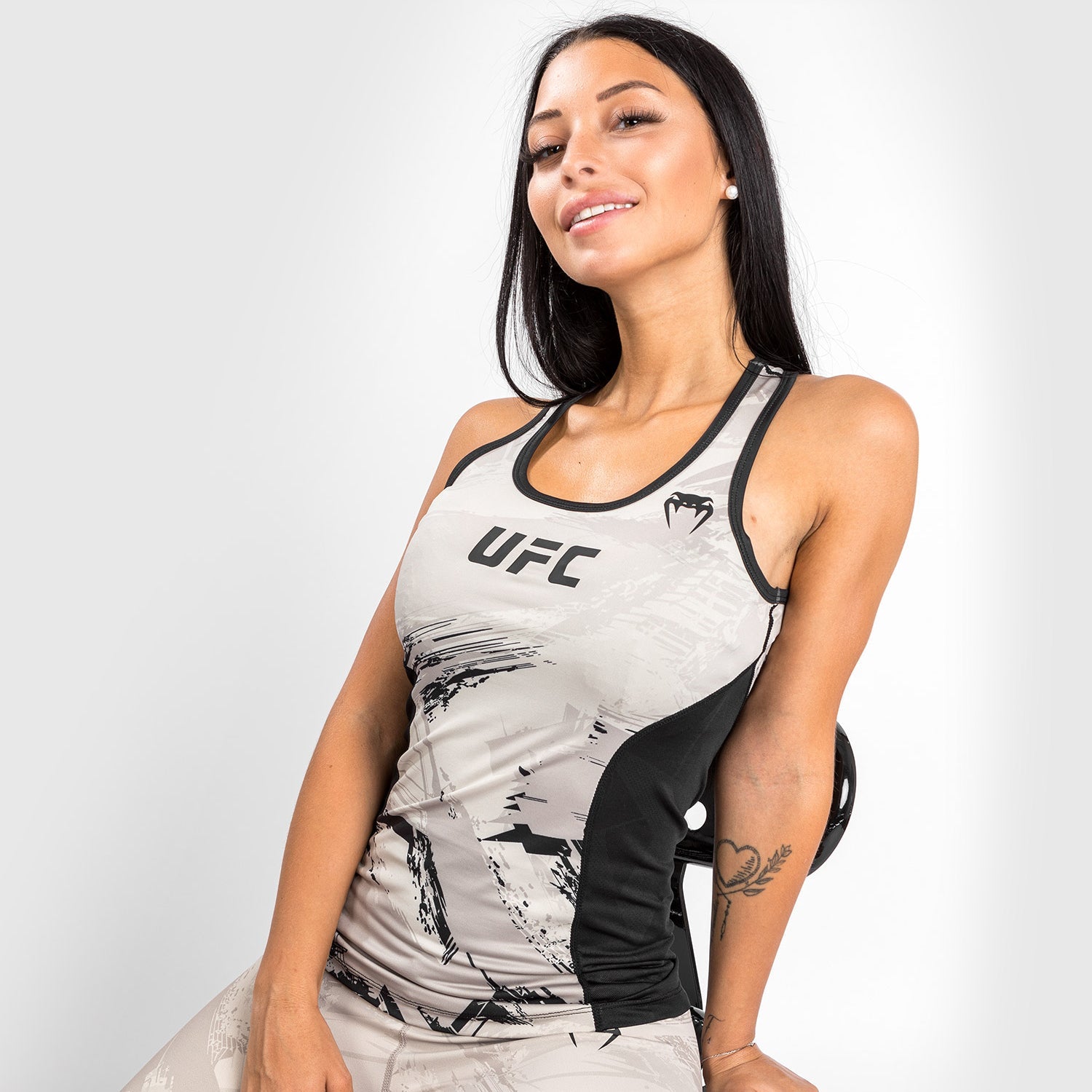 Débardeur Dry Tech UFC Venum Authentic Fight Week 2.0 - Pour Femmes - Sable/Noir