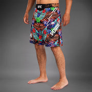 Short de Combat coupe longue pour Hommes UFC Unrivaled by Venum Dustin Poirier - Bleu
