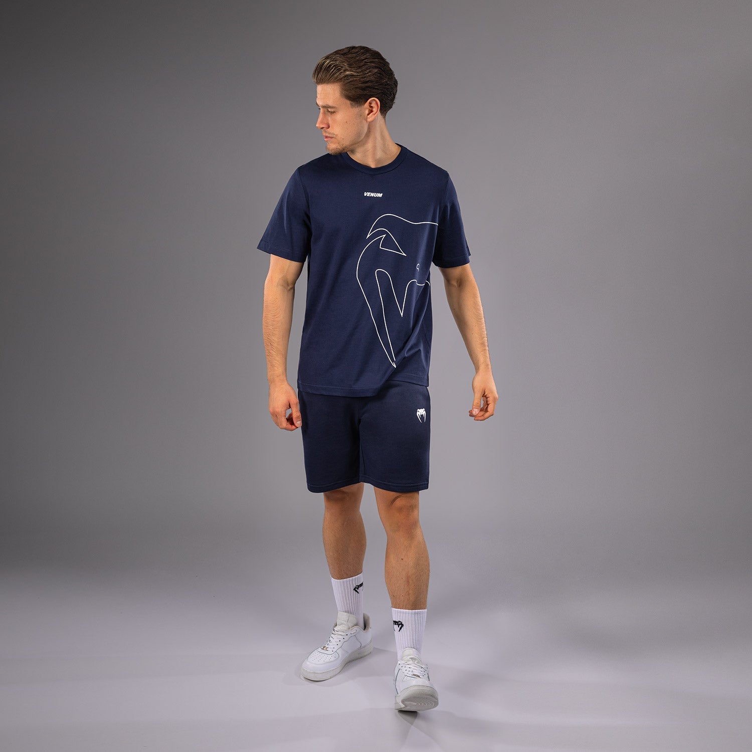 T-Shirt Venum Giant Connect pour Hommes - Bleu Marine