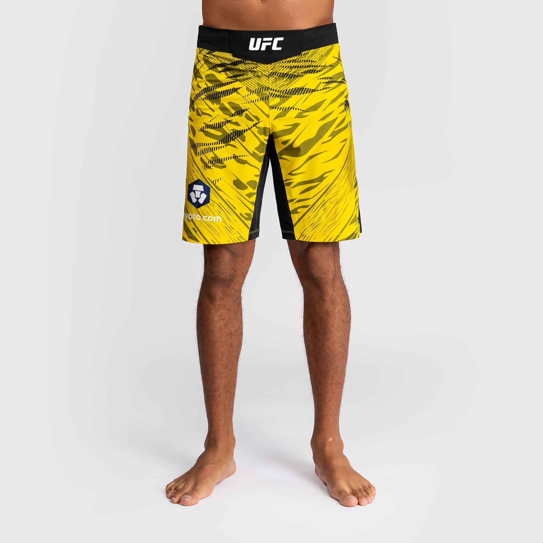 Shorts de Combat pour Hommes UFC Fusion by Venum Personnalisé Authentic Fight Night - Coupe Longue - Jaune