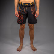 Short de Combat Venum Quetzal Fury - Noir/Rouge Fury/Mandarine