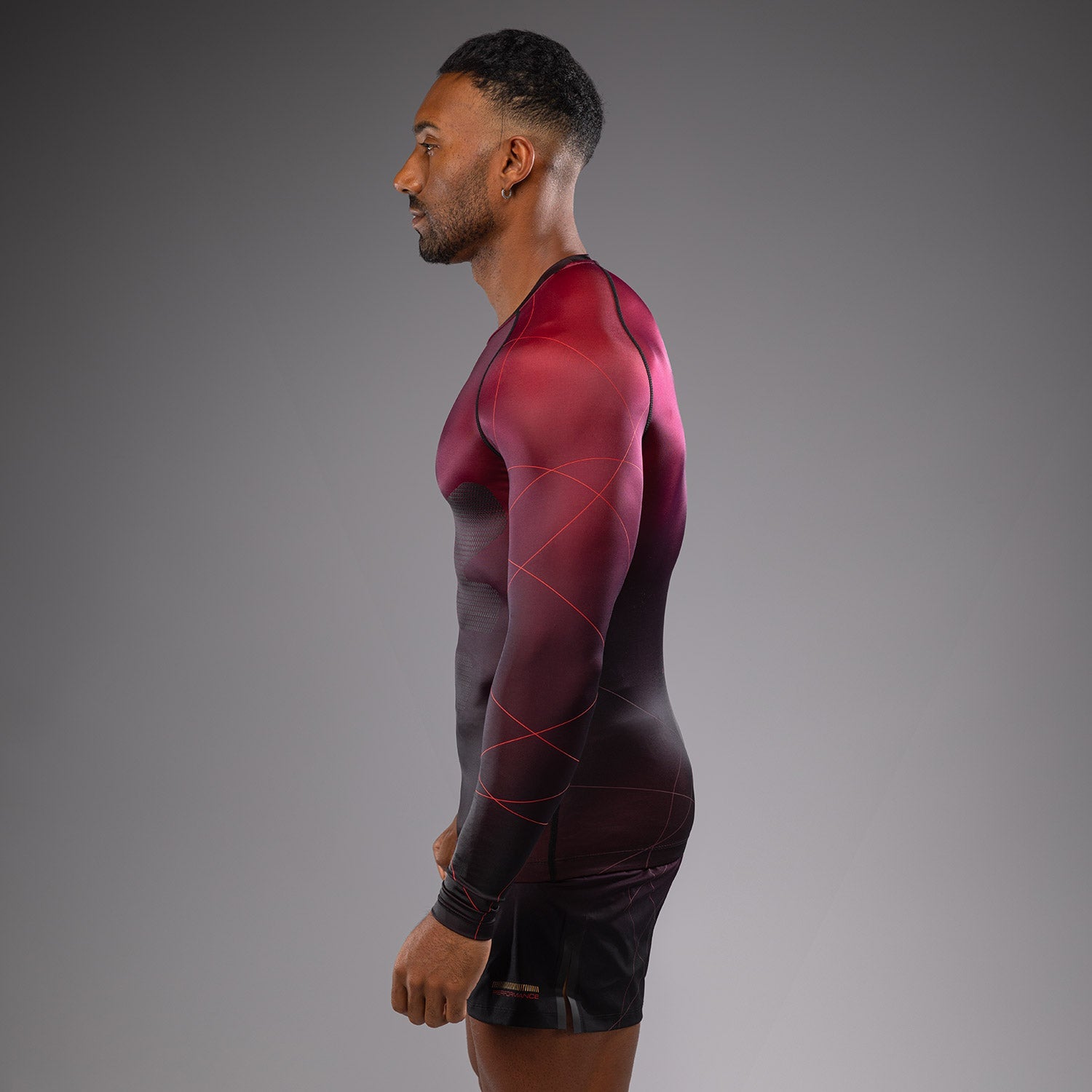 Rashguard Manches Longues Venum Tactical XT- Noir/Bordeaux/Or