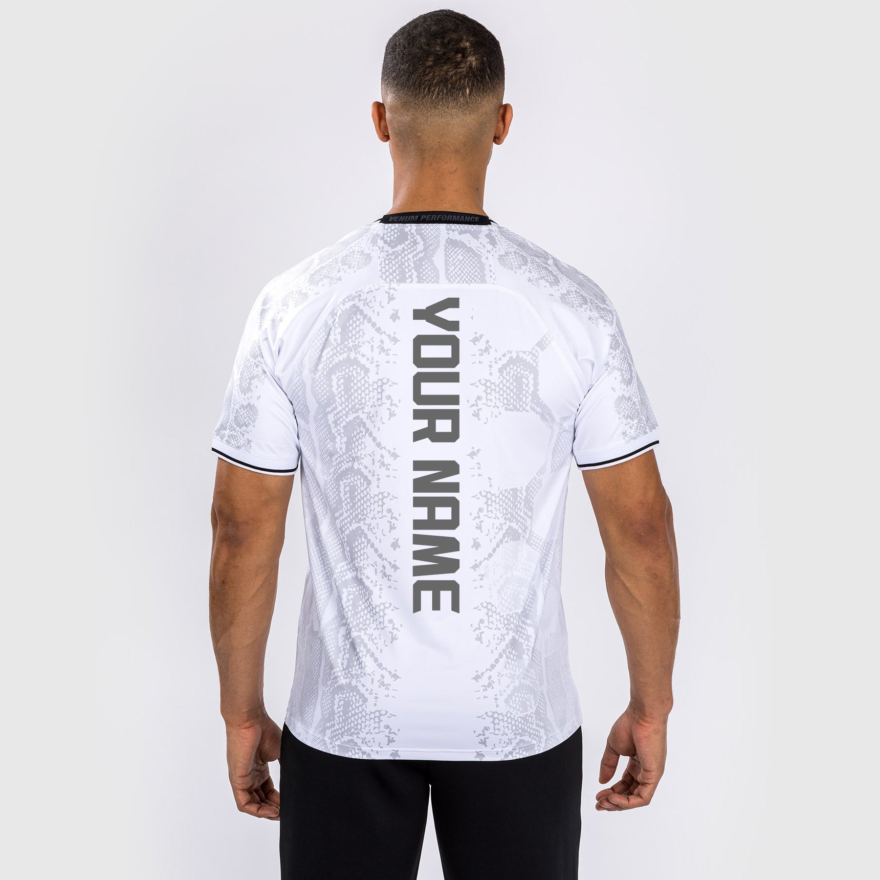 T-shirt Technique Personnalisé pour Hommes UFC Adrenaline by Venum Authentic Fight Night - Blanc