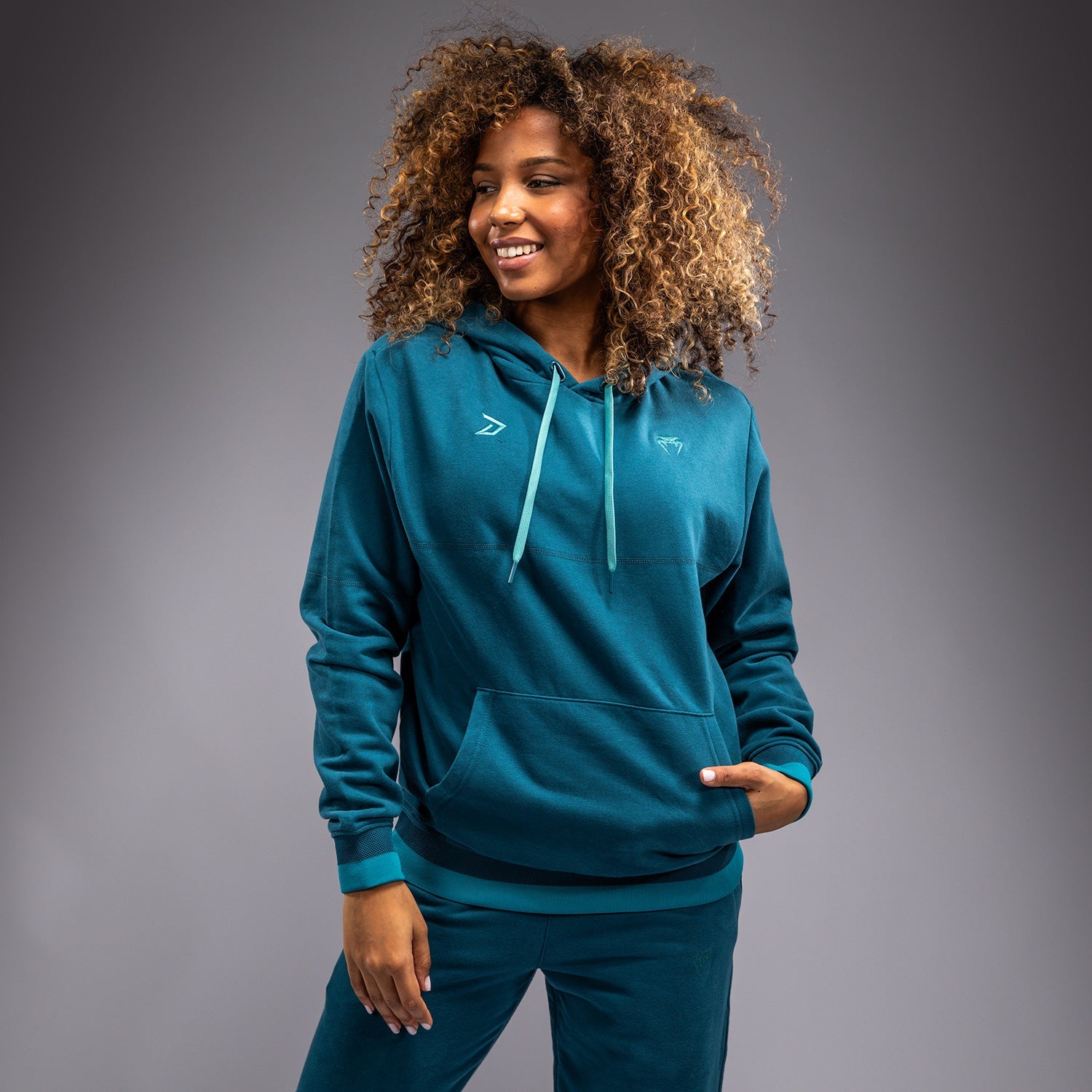 Sweat à capuche Venum x Demi - Bleu azur