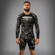 Rashguard à manches longues Venum Invader - Noir/Sable
