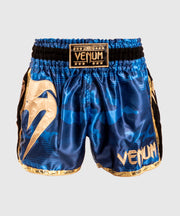 Short de Muay thai Venum Giant Camo - Bleu/Doré