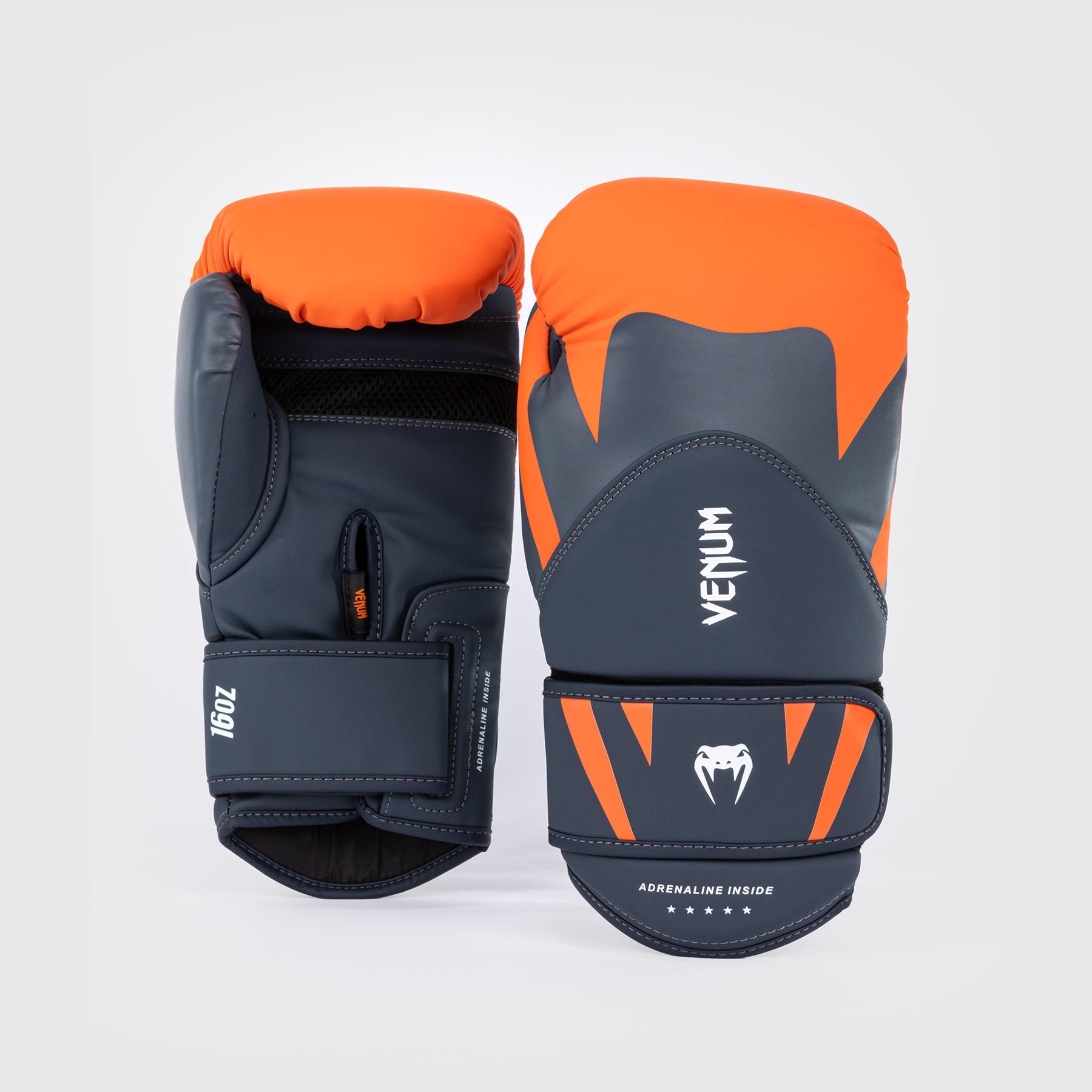 Gants de boxe Venum Challenger 4.0 - Orange/Bleu marine