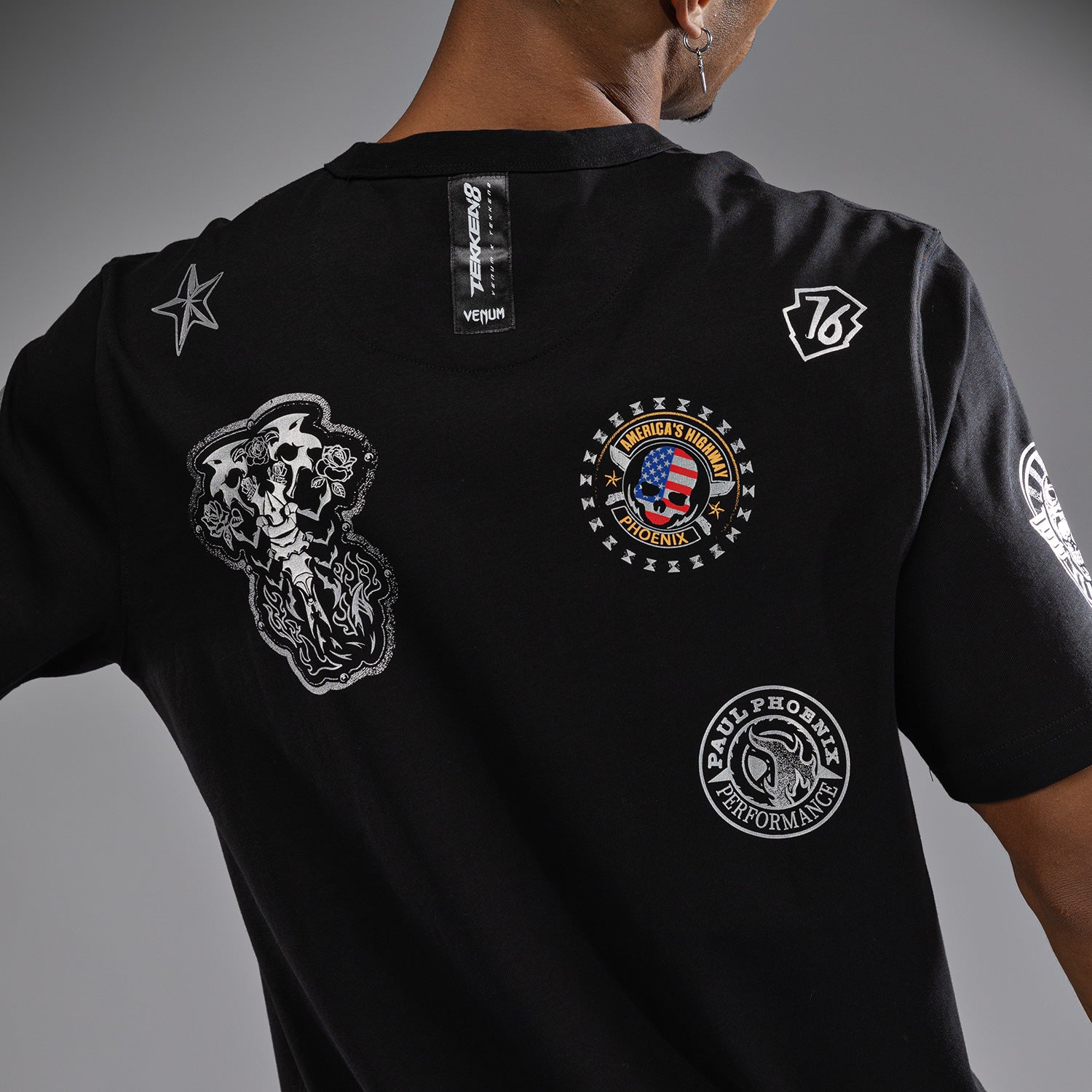 T-Shirt Venum x TEKKEN 8 - Paul Phoenix - Noir