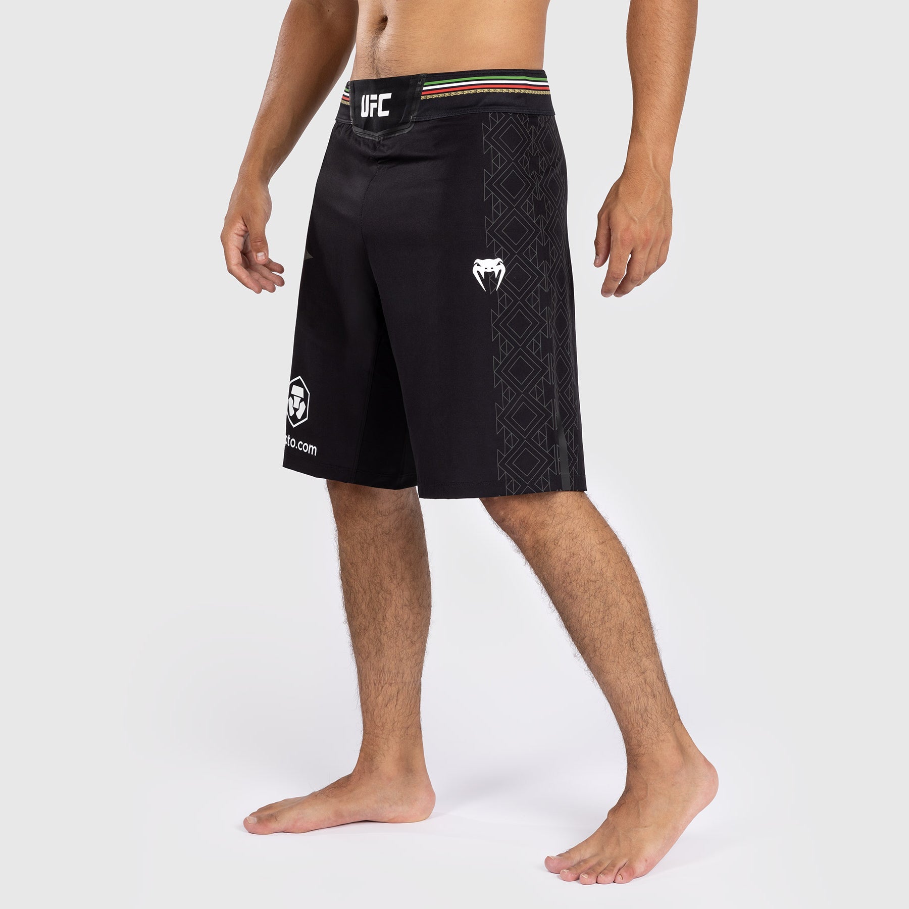 Noche UFC by Venum Authentic Fight Night Short de Combat  pour homme - Coupe Longue - Noir