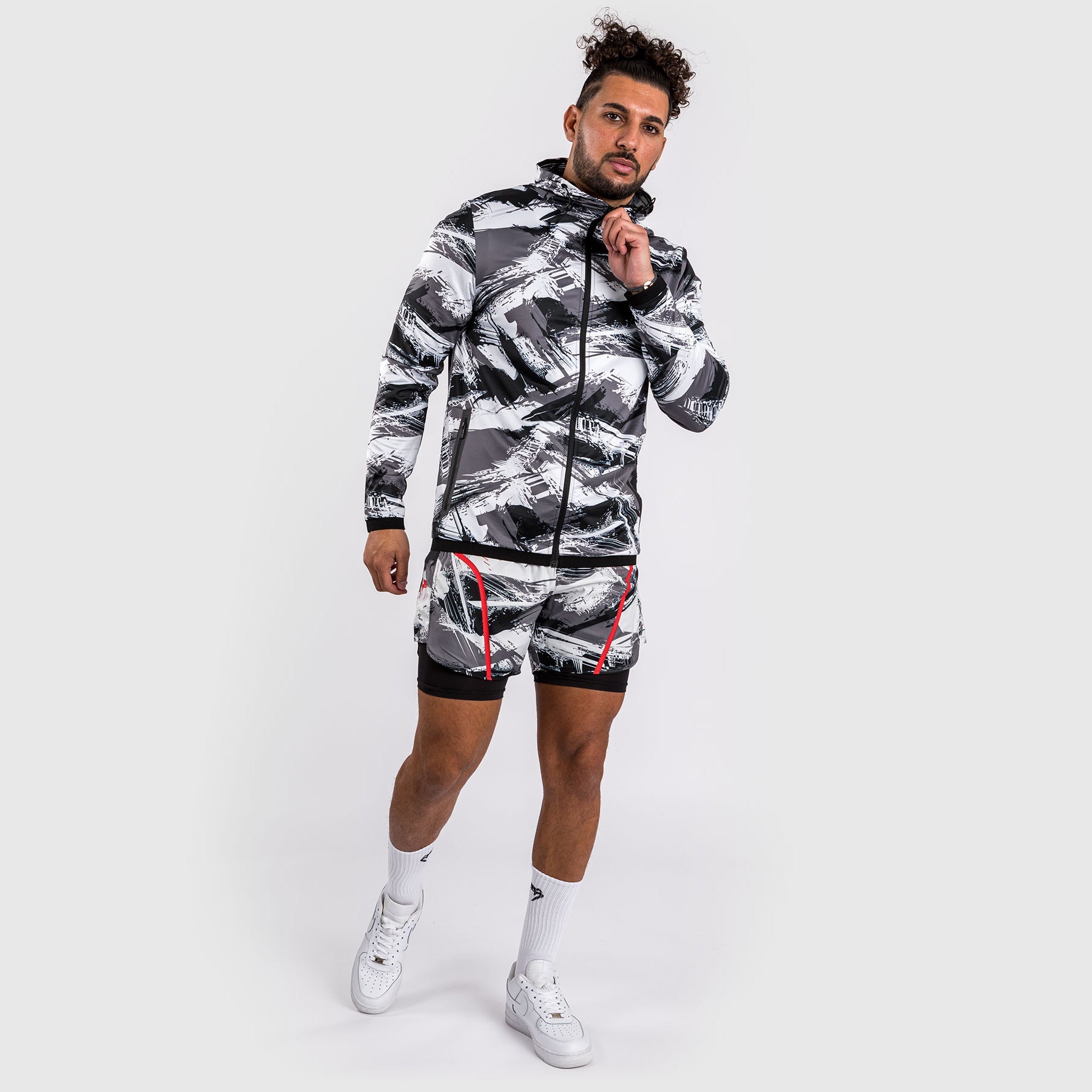 Sweat à capuche Venum Electron 3.0 - Gris/Rouge