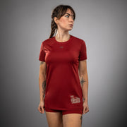 T-shirt Dry-Tech pour Femmes Venum Serpenti – Bordeaux/Ivoire