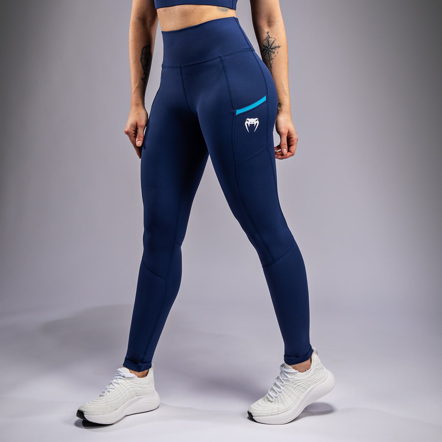 Legging Venum x Top Rank Original pour Femmes - Bleu Marine