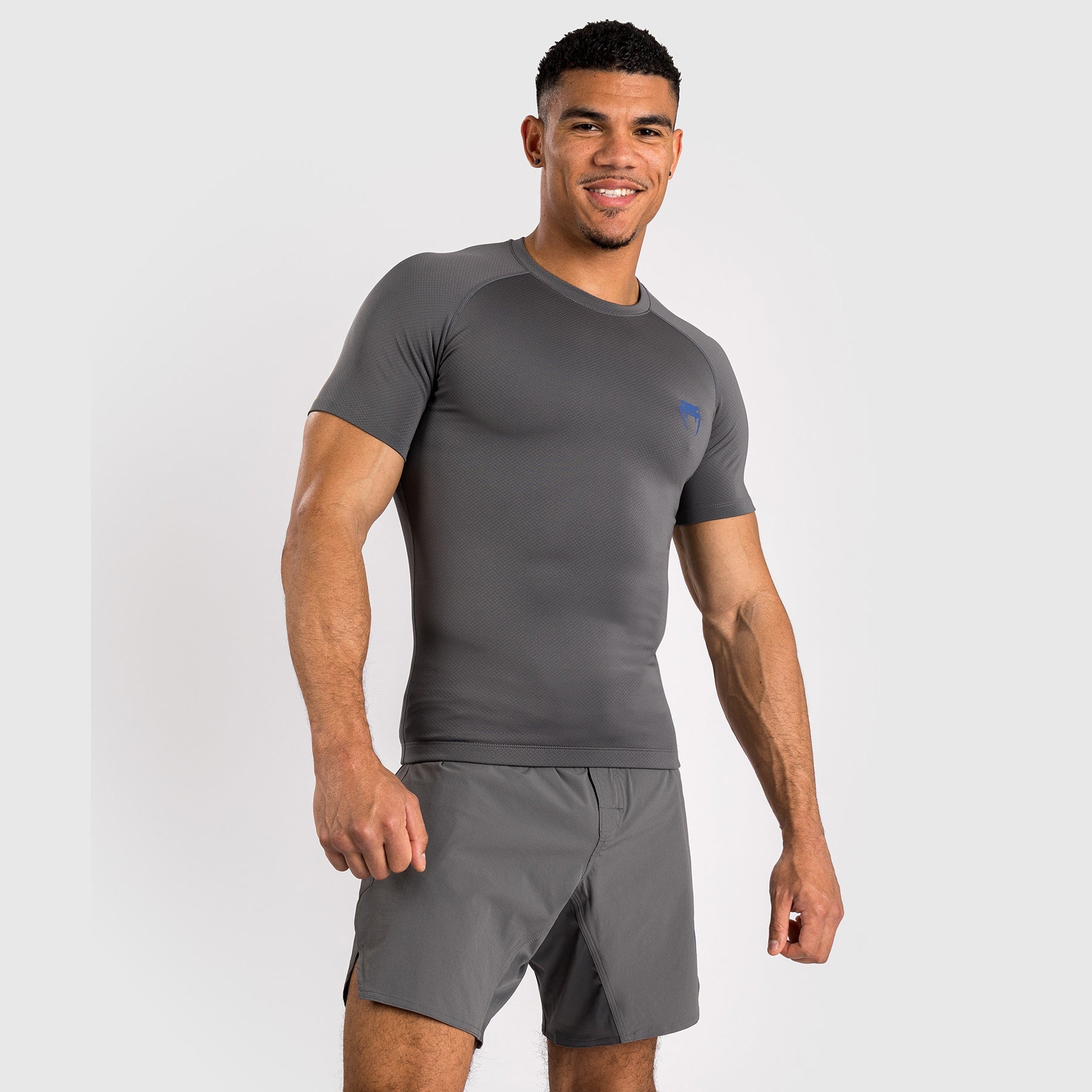 Rashguard à manches courtes pour hommes Venum Contender - Gris