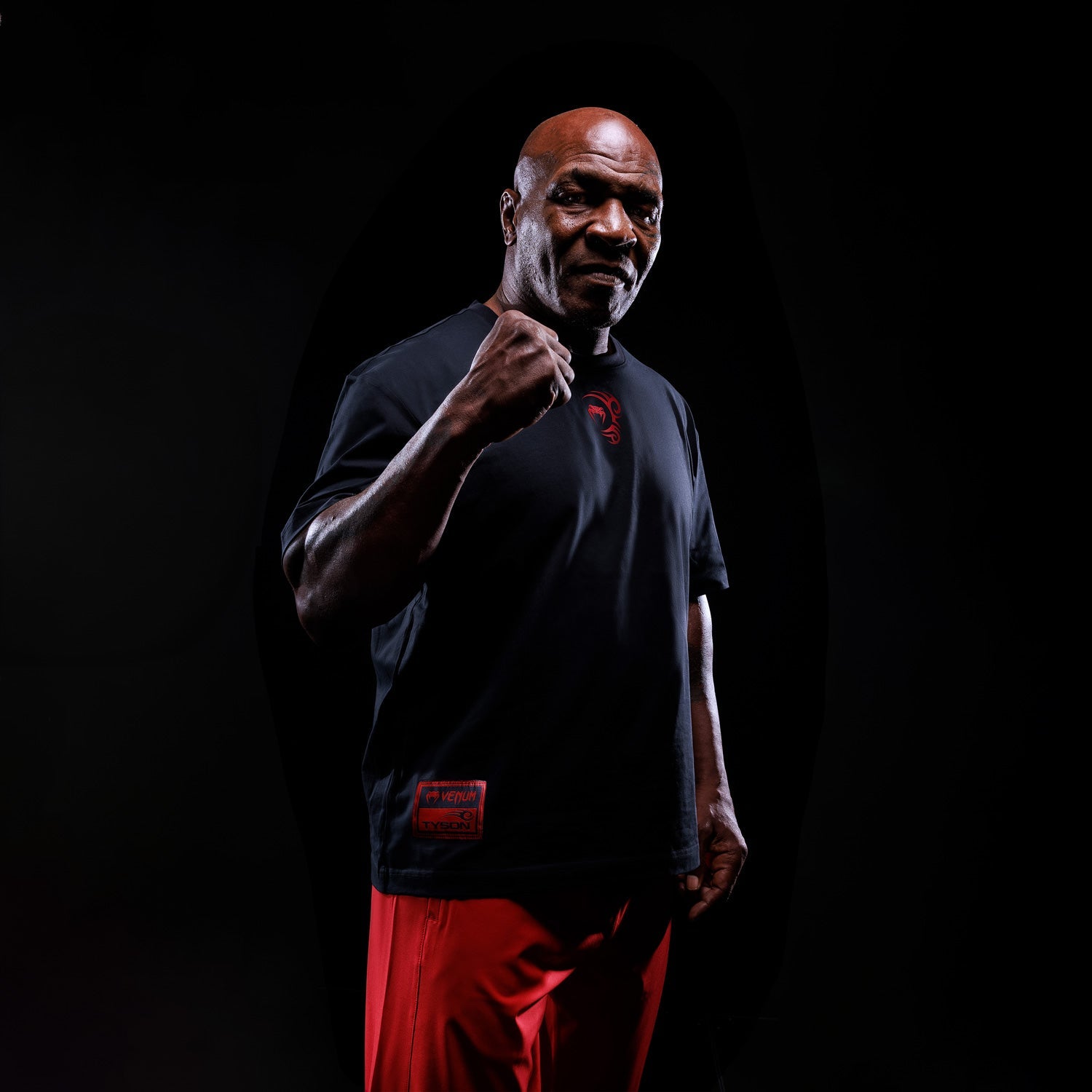 T-shirt Venum x Mike Tyson Tiger - Noir profond