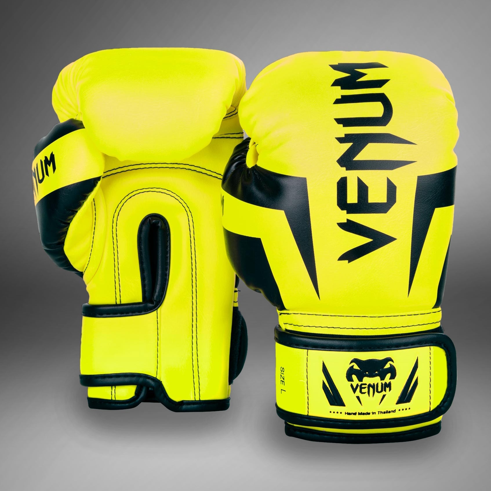 Gants de boxe enfant Venum Elite – Jaune Fluo