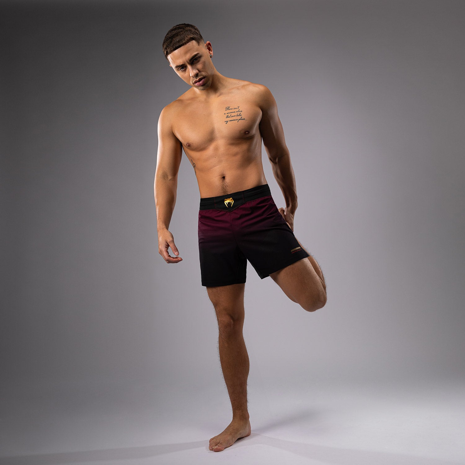 Short de Combat Venum Tactical XT- Noir/Bordeaux/Or