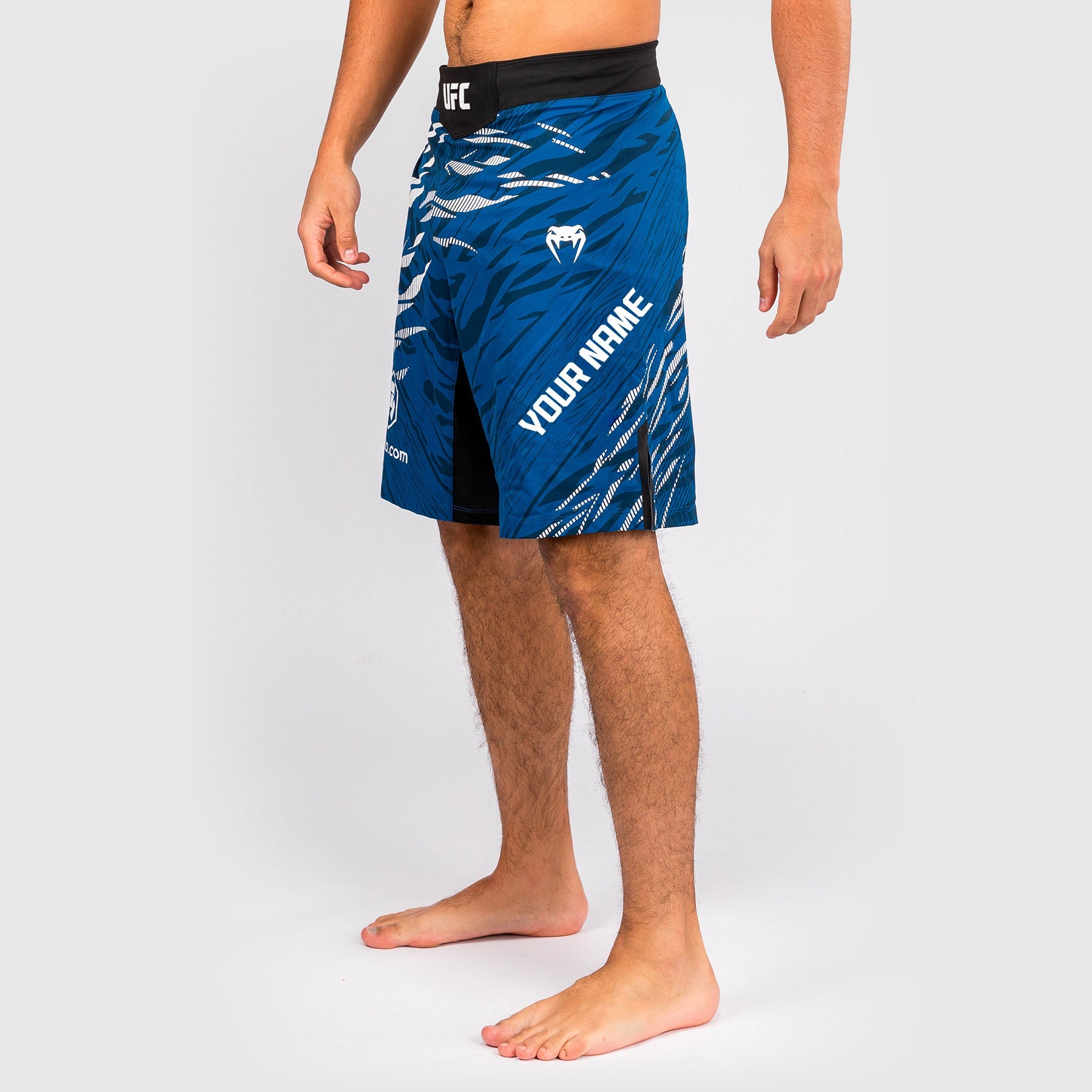 Shorts de Combat pour Hommes UFC Fusion by Venum Personnalisé Authentic Fight Night - Coupe Longue - Bleu