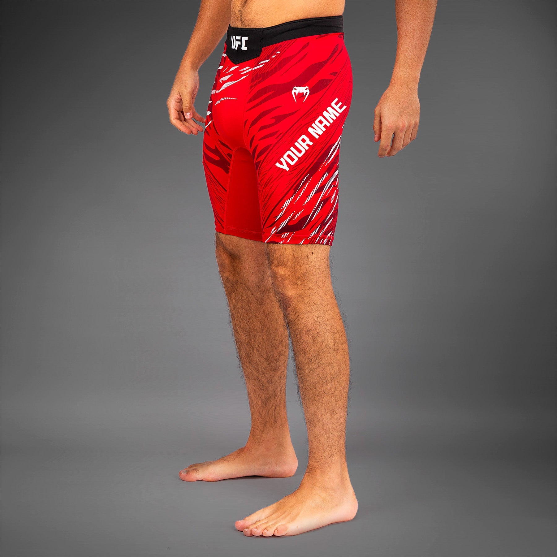 Shorts Vale Tudo pour Hommes UFC Fusion by Venum Personnalisé Authentic Fight Night - Rouge