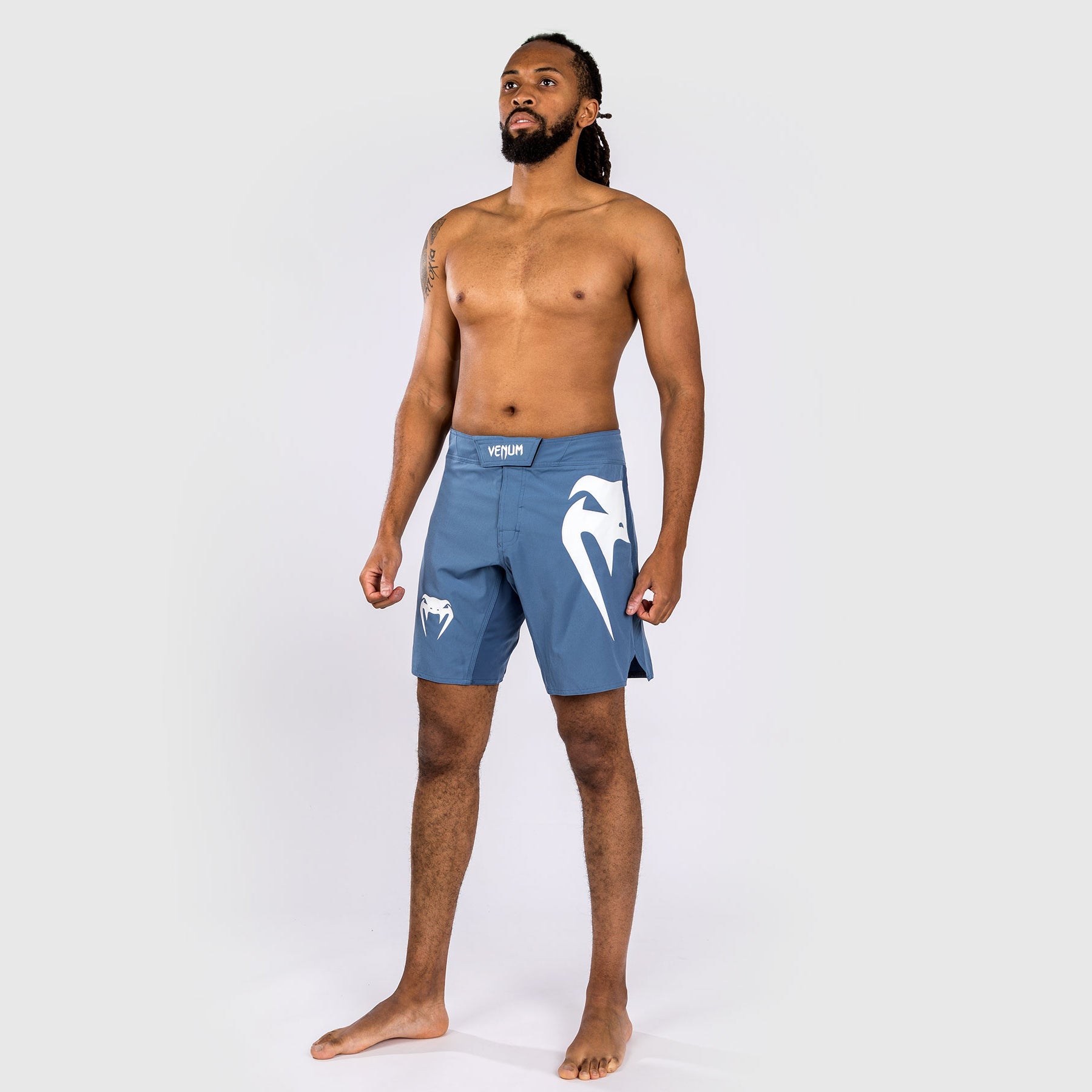 Short de combat Venum Light 5.0 - Bleu/Blanc