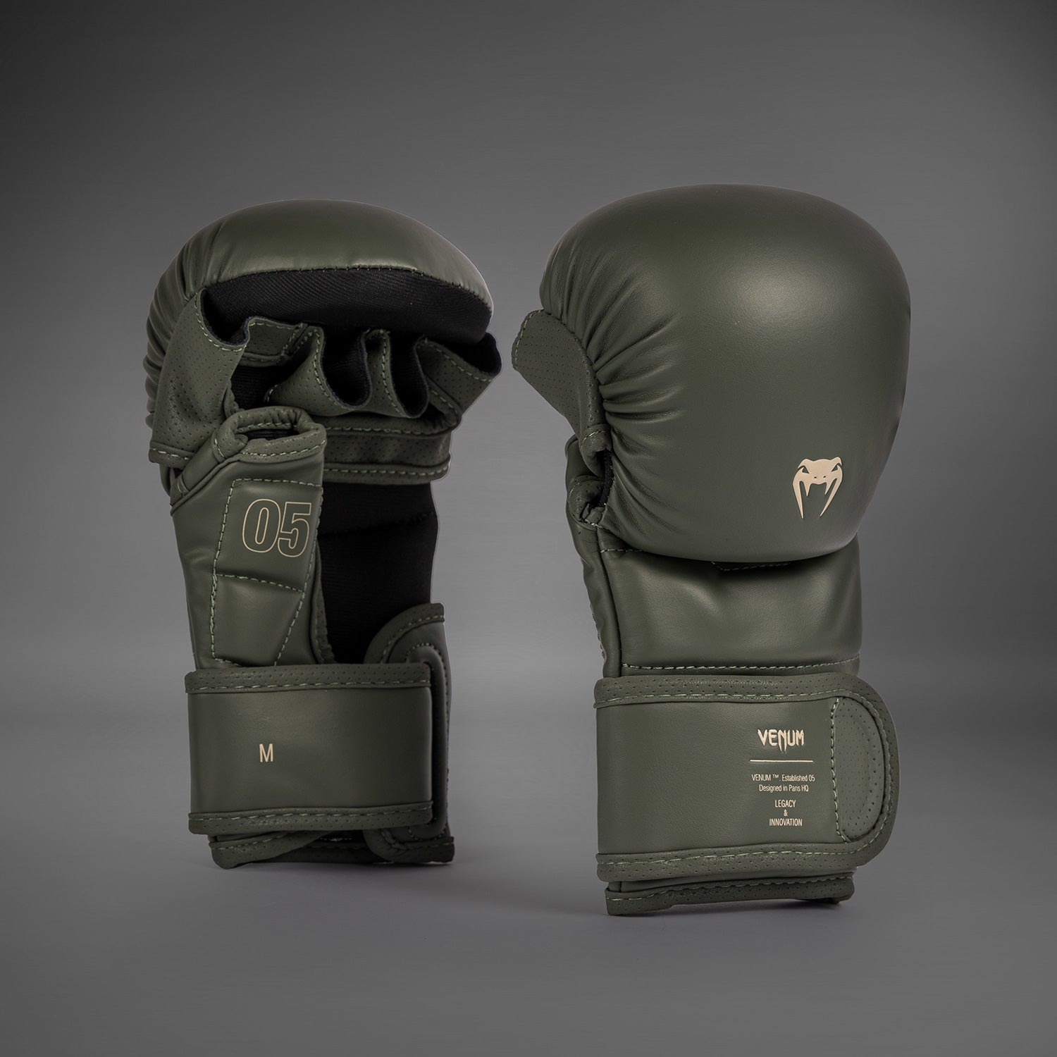 Gants de Sparring MMA Venum Impact Evo - Vert Militaire