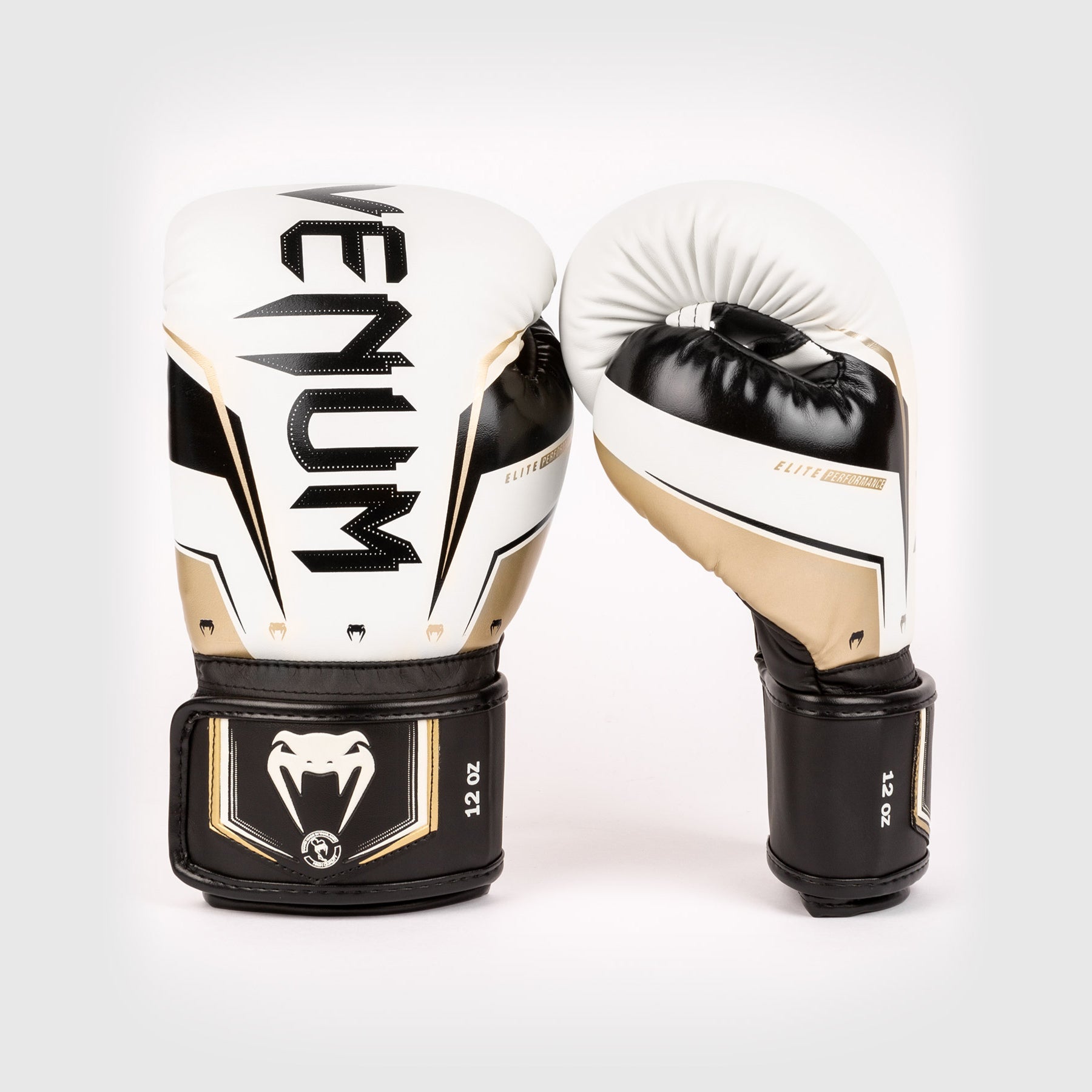 Gants de Boxe Venum Elite Evo - Blanc/Or