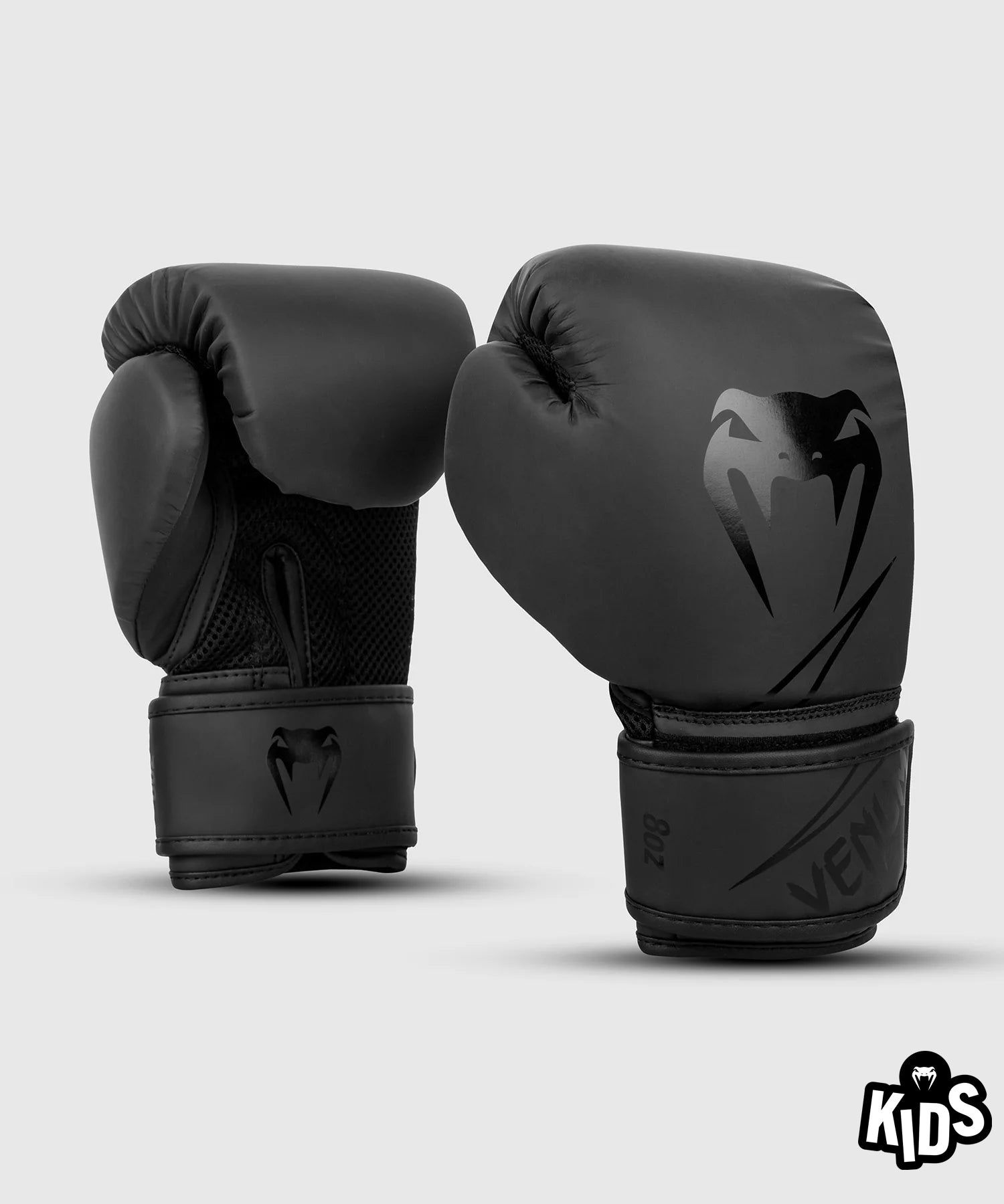 Venum Classic Kids Boxing Gloves - Black/Black - 8oz - WLMT Edition