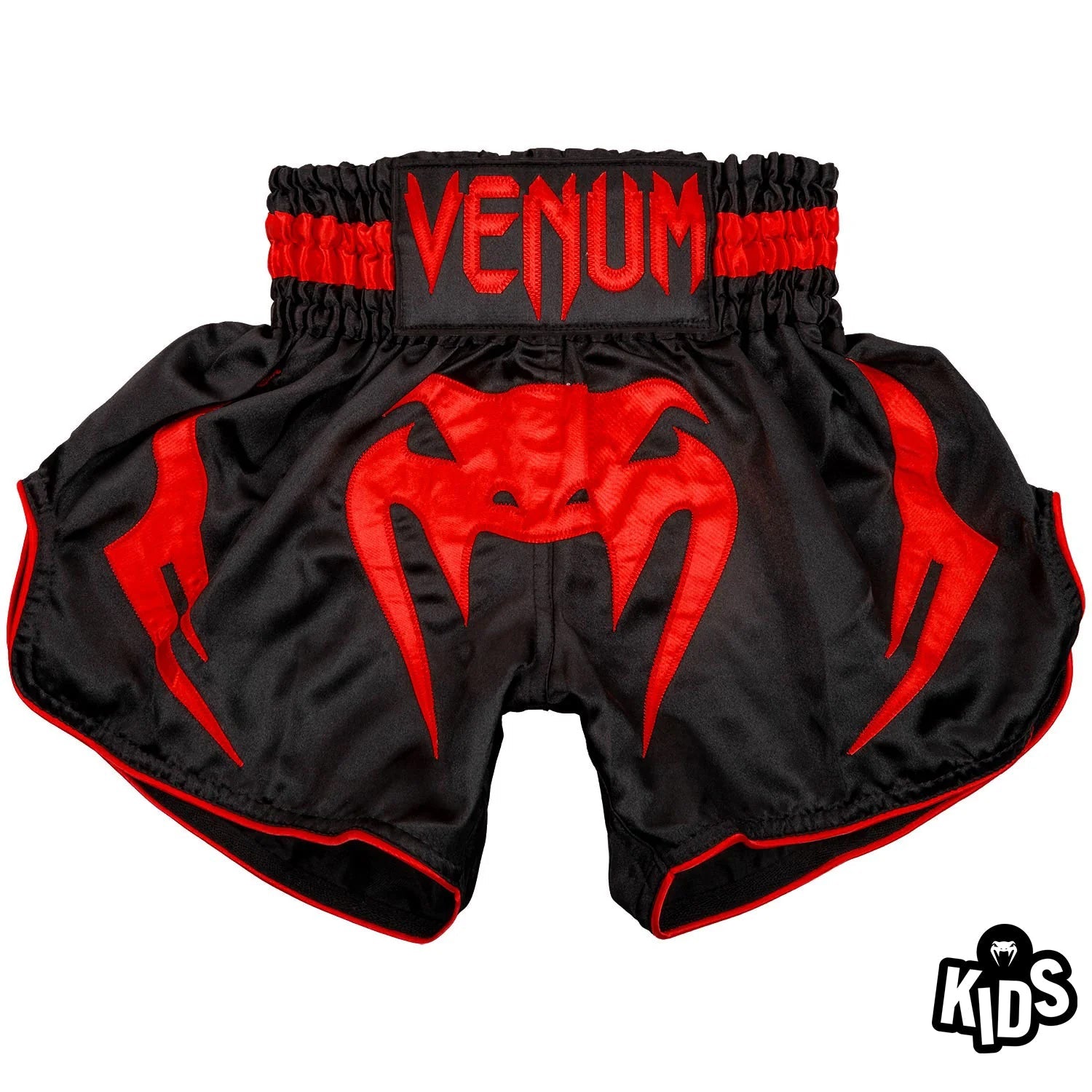 Short de Muay Thaï Venum Bangkok Inferno Kids - Noir/Rouge