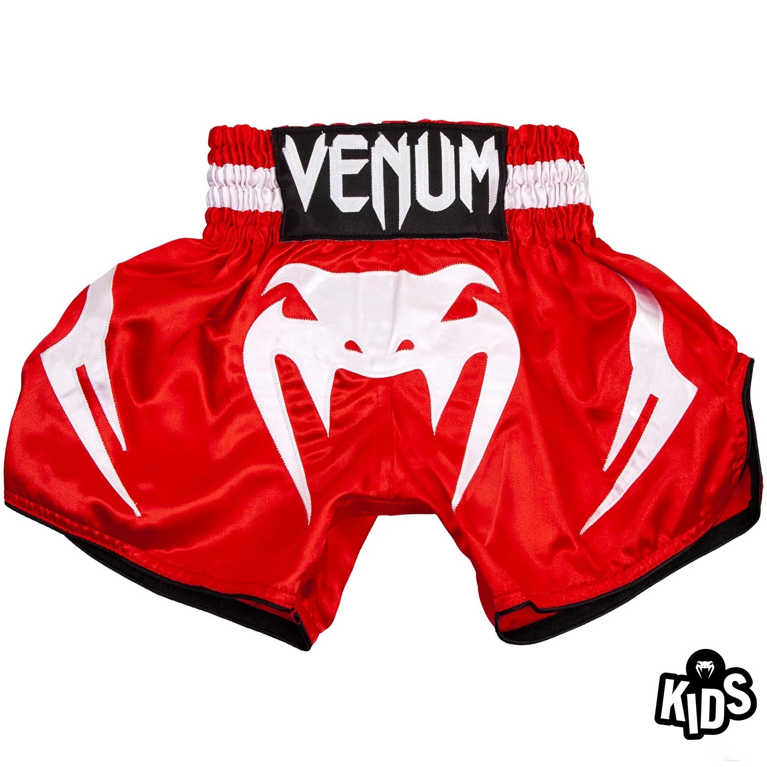 Short de Muay Thaï Venum Bangkok Inferno Kids - Rouge/Blanc