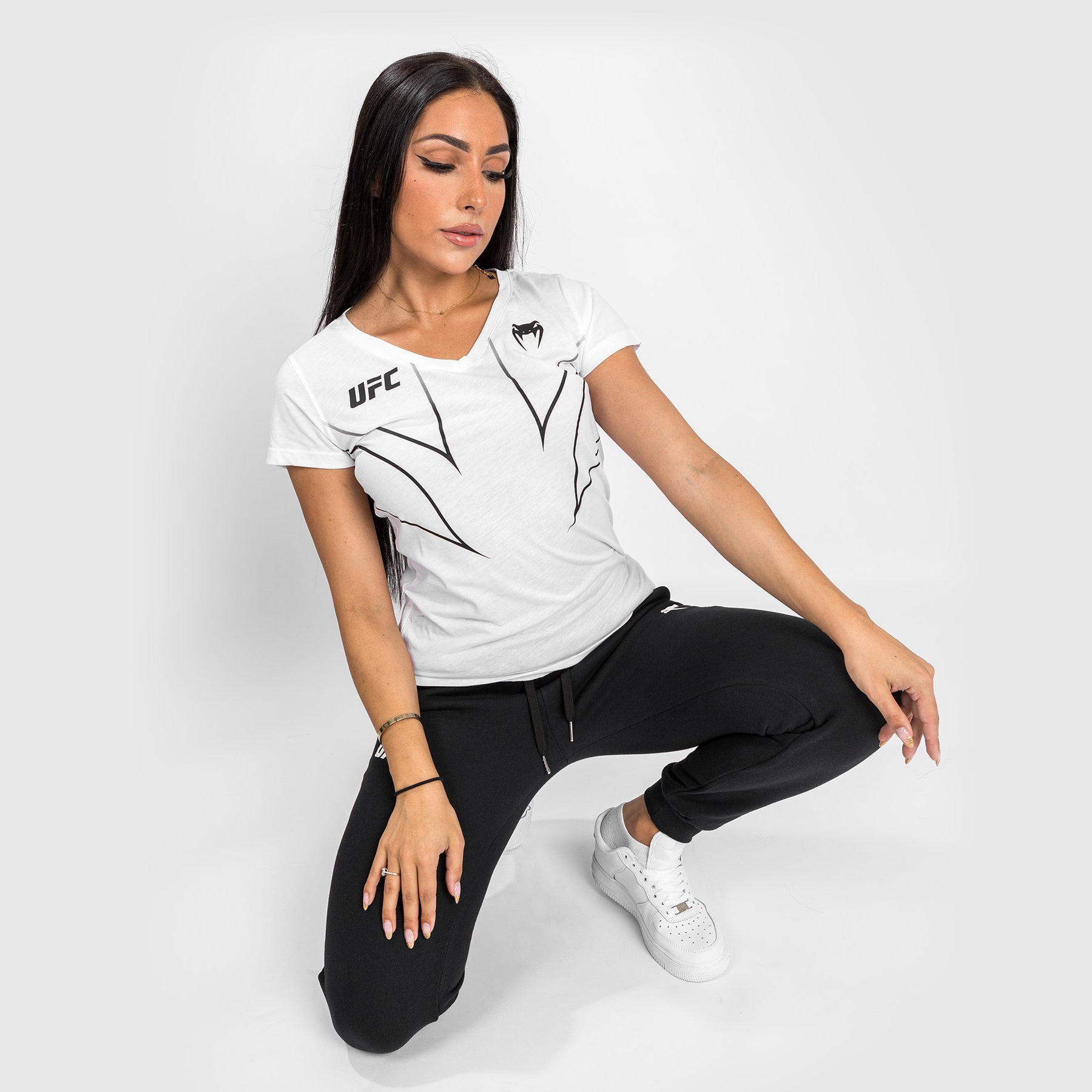 T-shirt Femme UFC Venum Fight Night 2.0 Replica - Blanc