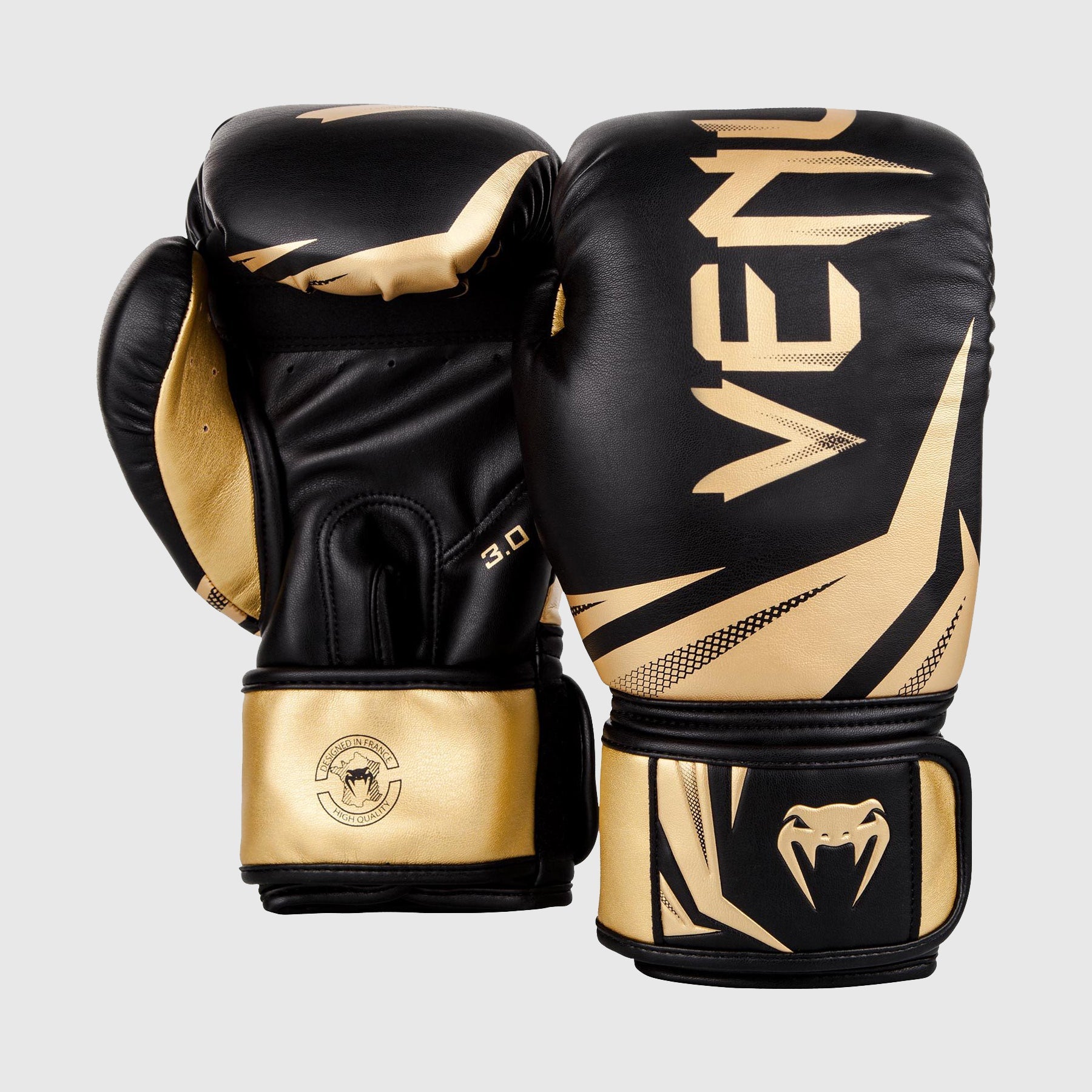 Gants de boxe Noir/Or Venum Challenger 3.0