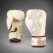 Gants de Boxe Venum Serpenti – Ivoire/Bordeaux
