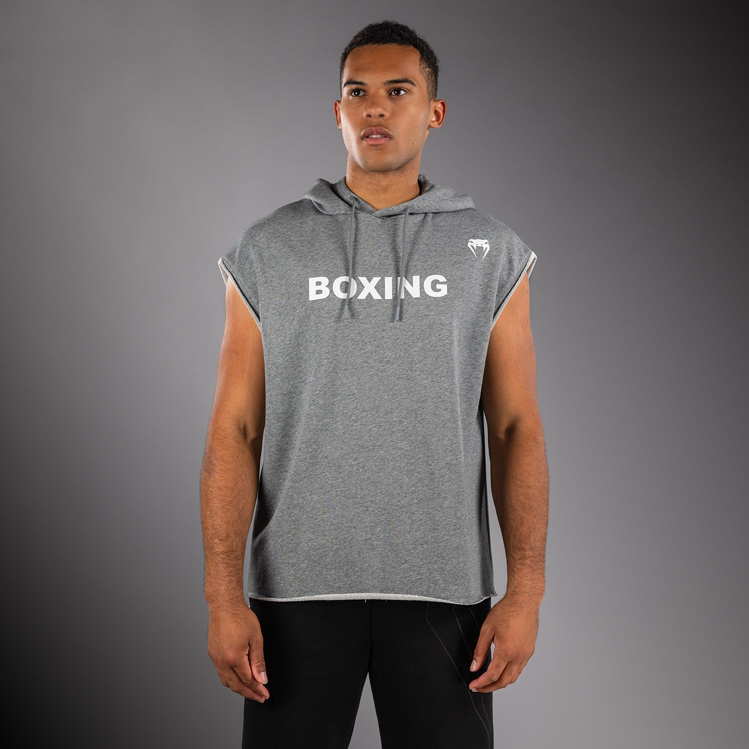 Sweat à Capuche Sans Manches Venum Boxing VT – Gris Chiné