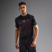 T-Shirt Dry-Tech Venum G-Fit Air - Noir Profond/Rouge Feu