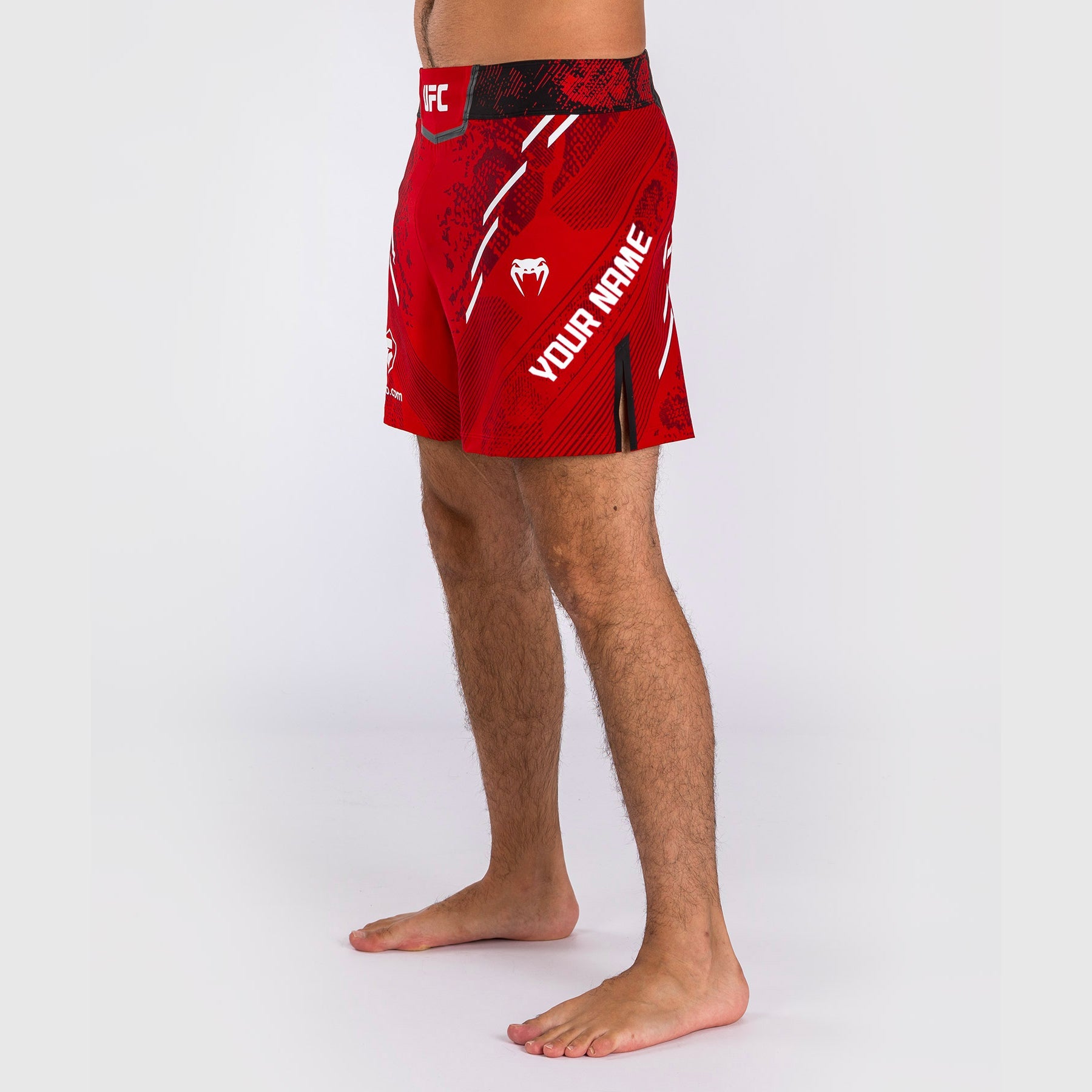 Short de combat personnalisé Coupe courte pour Hommes UFC Adrenaline by Venum Authentic Fight Night – Rouge