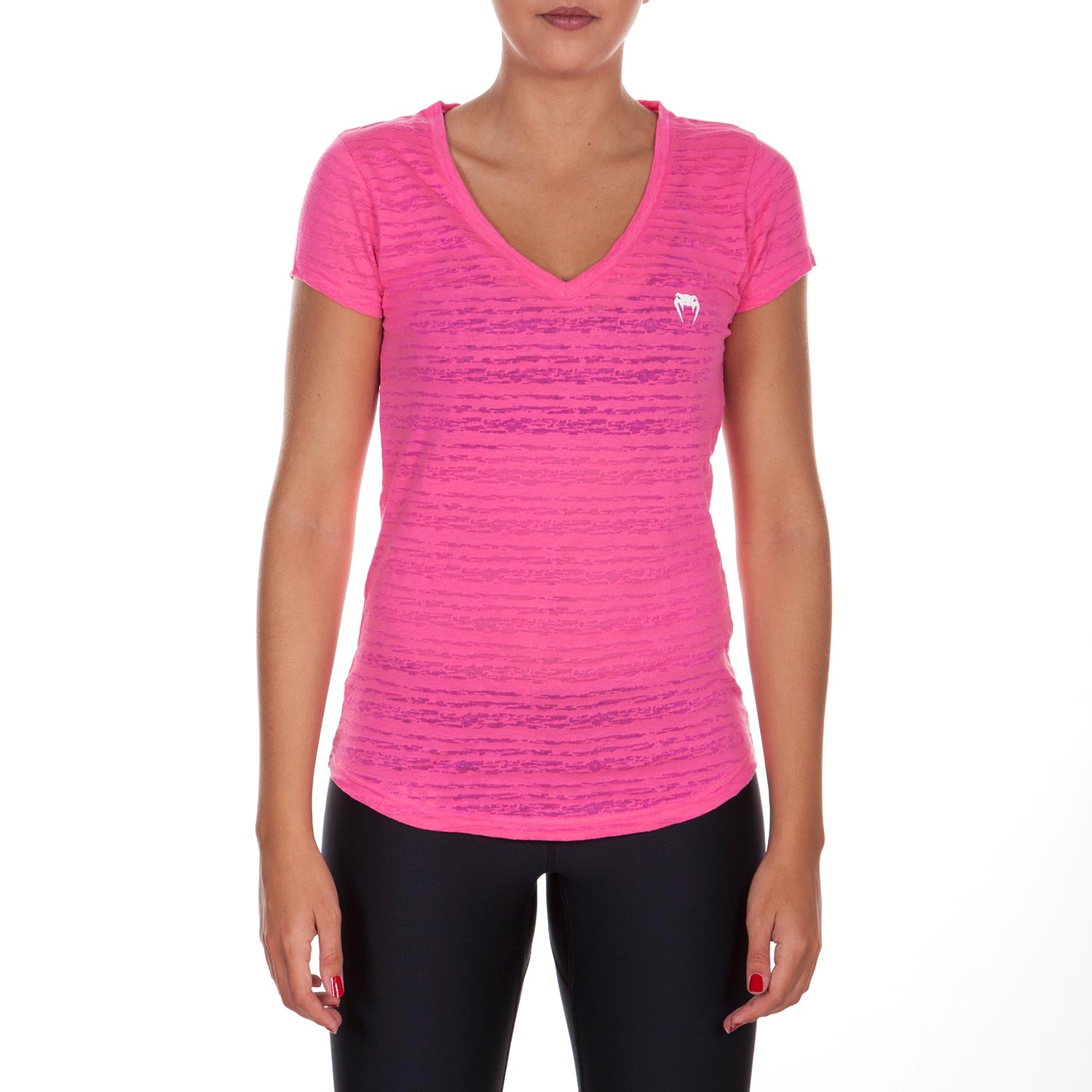 T-shirt Femme Col V Venum Essential - Rose
