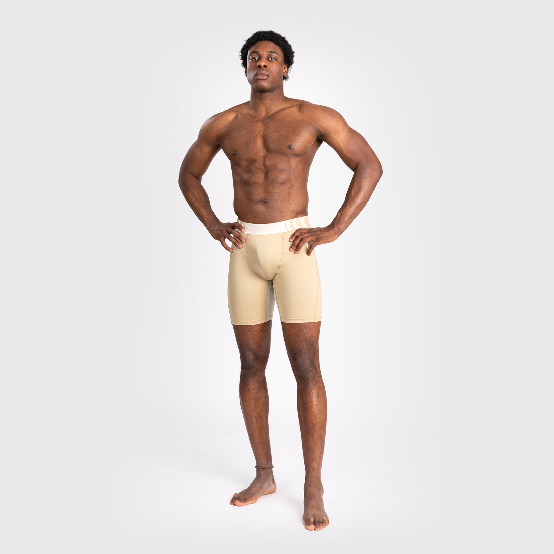 Short de compression pour Hommes Venum Tempest - Beige/Sable