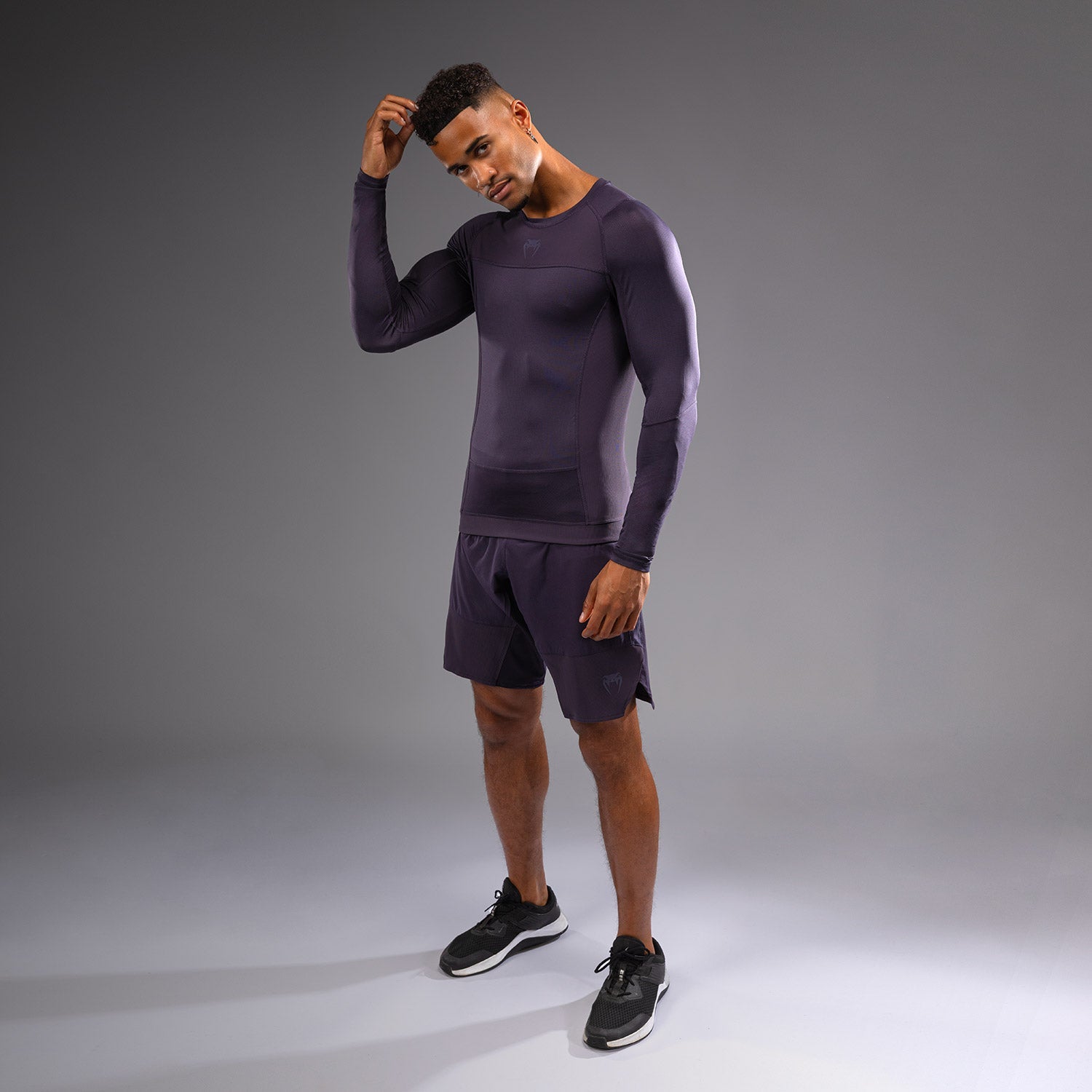 Rashguard à Manches Longues Venum G-Fit Air pour Hommes - Violet Intense